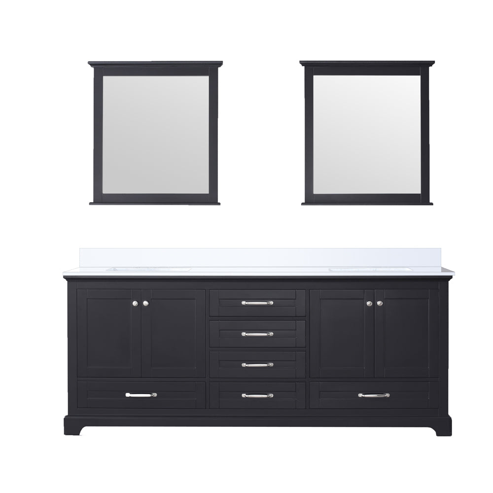 Lexora Dukes 80 in. W x 22 in. D Double Bath Vanity