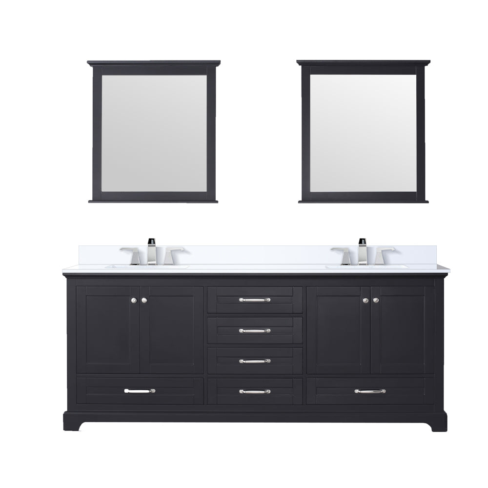 Lexora Dukes 80 in. W x 22 in. D Double Bath Vanity