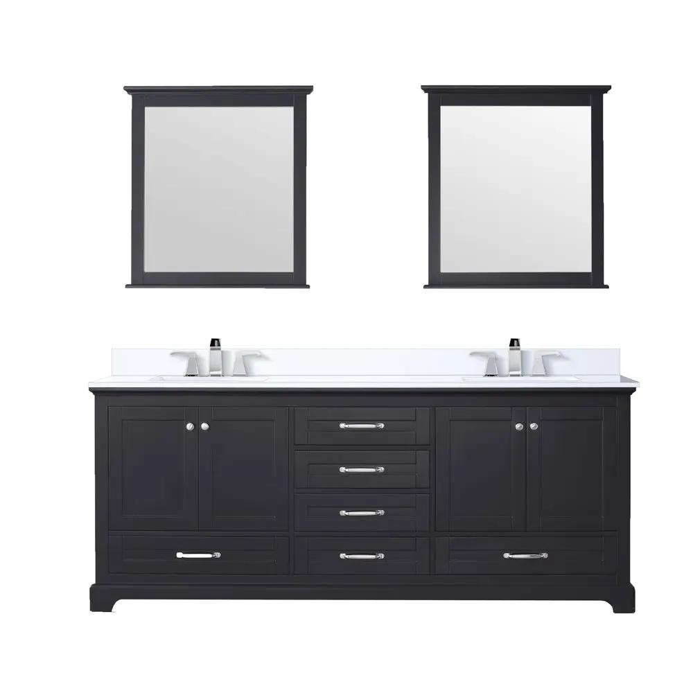 Lexora Dukes 80 in. W x 22 in. D Double Bath Vanity by Lexora