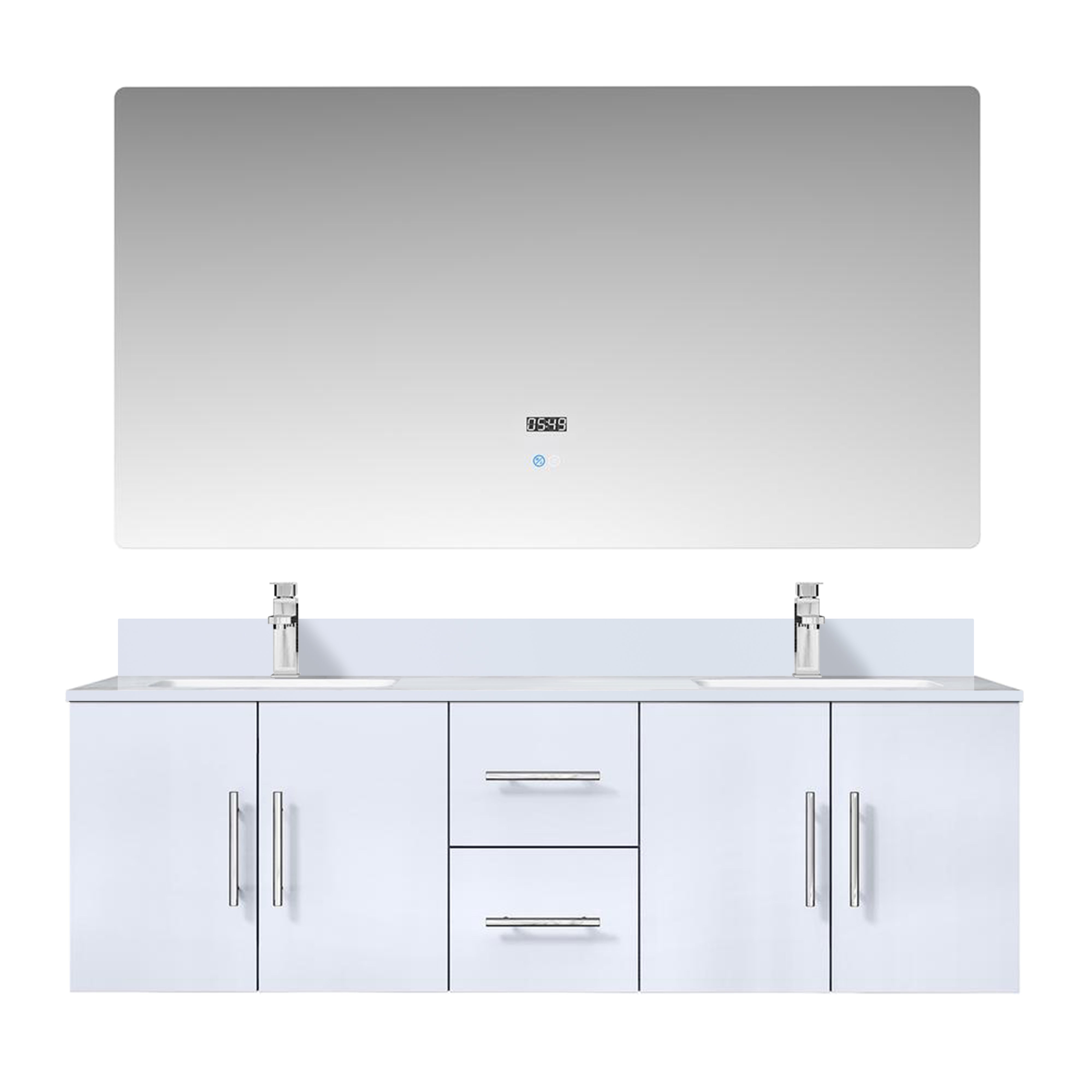 Lexora Geneva 60 in. W x 22 in. D Double Bath Vanity