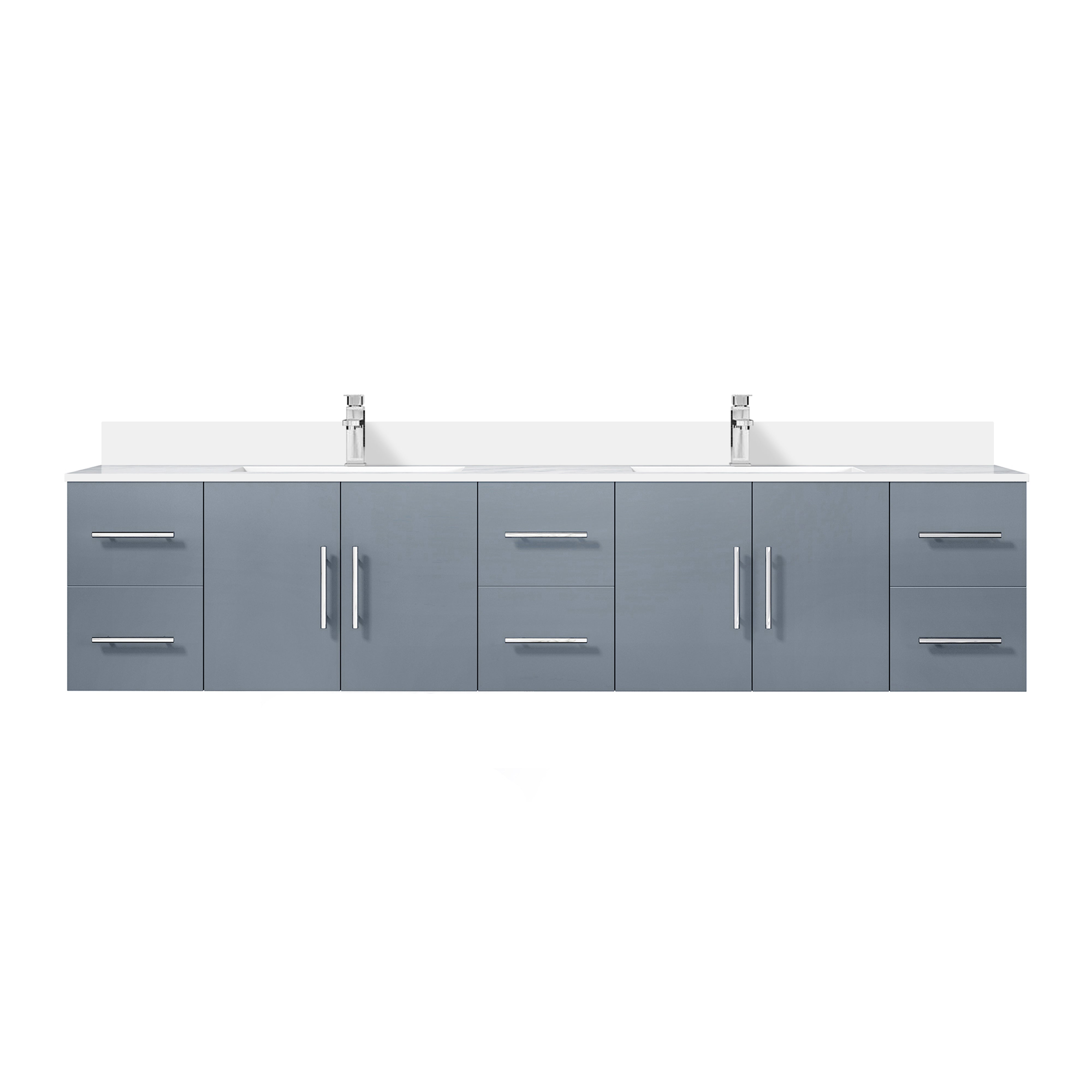 Lexora Geneva 84 in. W x 22 in. D Double Bath Vanity