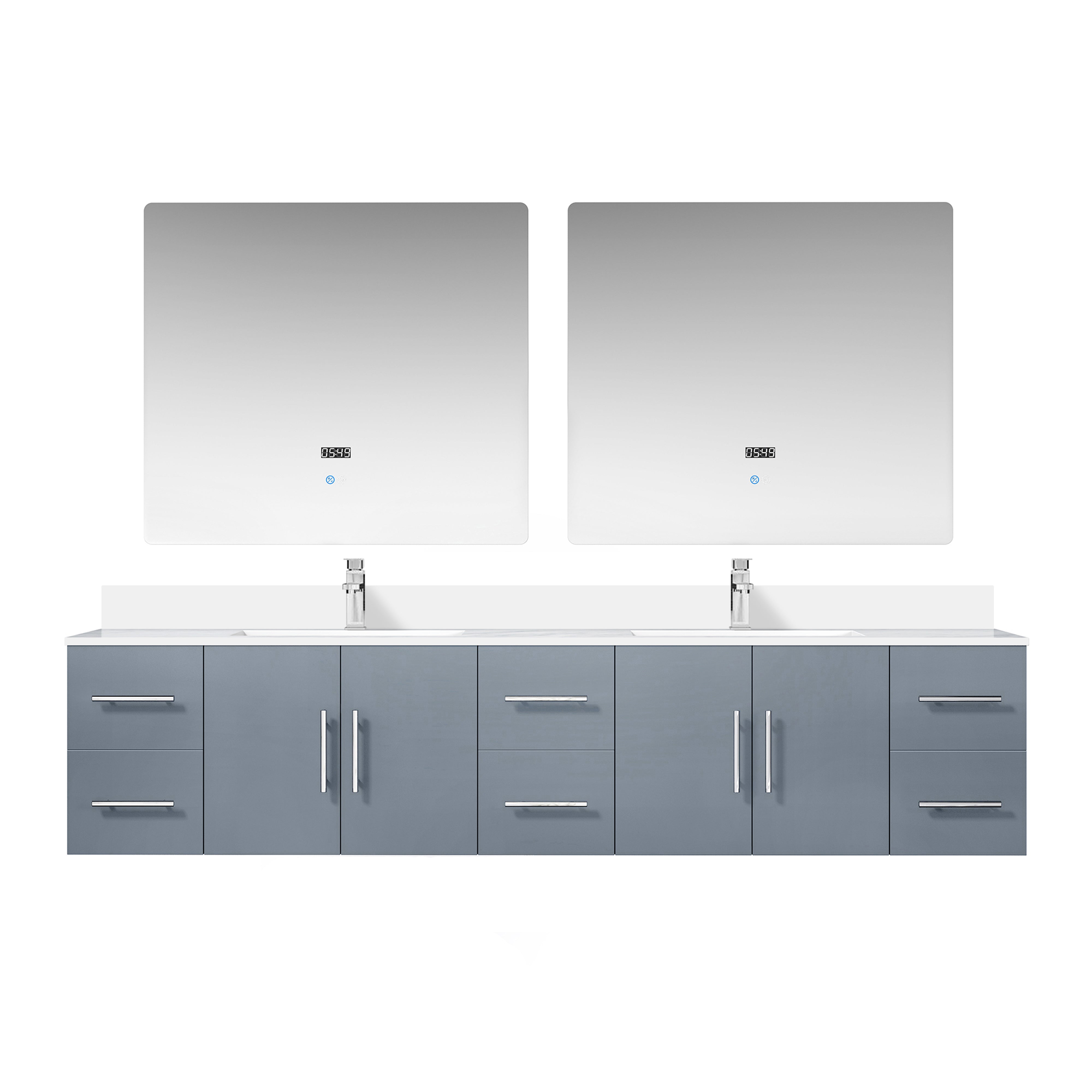 Lexora Geneva 84 in. W x 22 in. D Double Bath Vanity