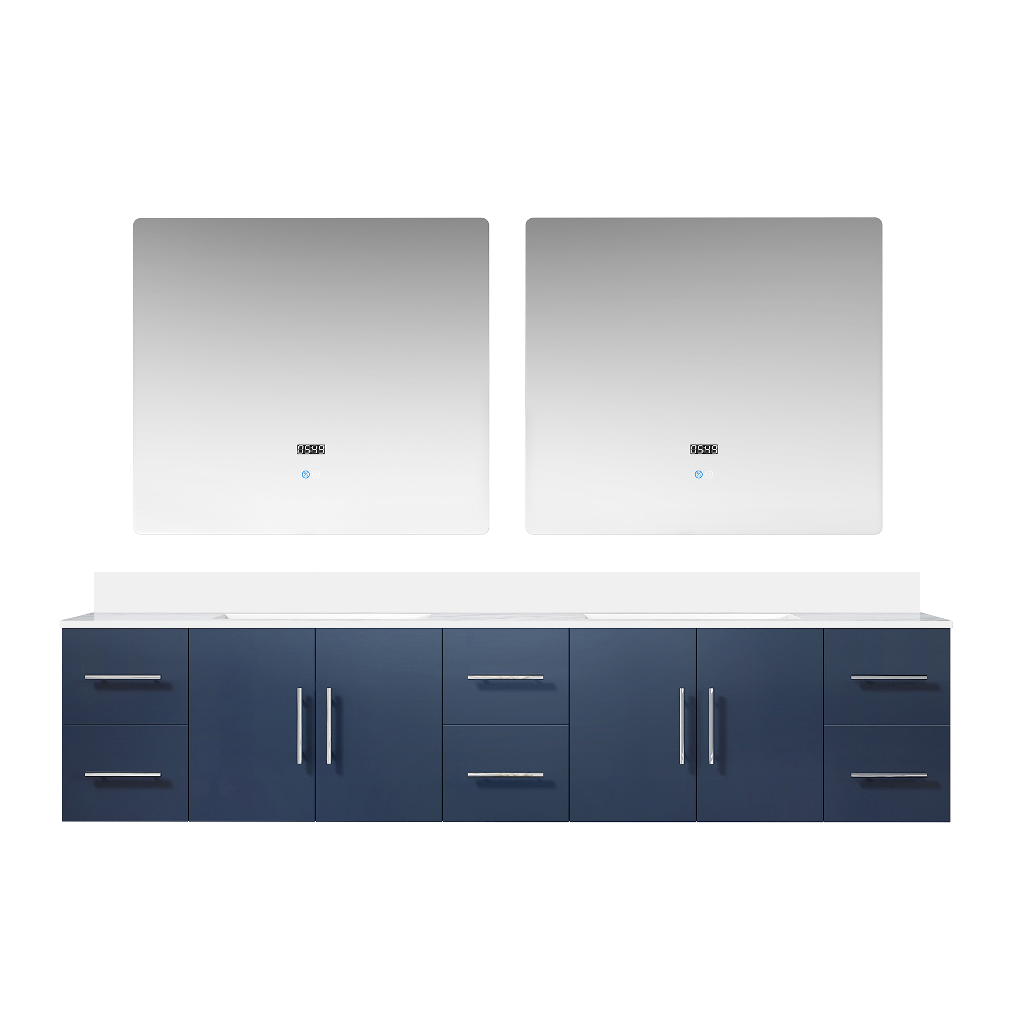 Lexora Geneva 84 in. W x 22 in. D Double Bath Vanity