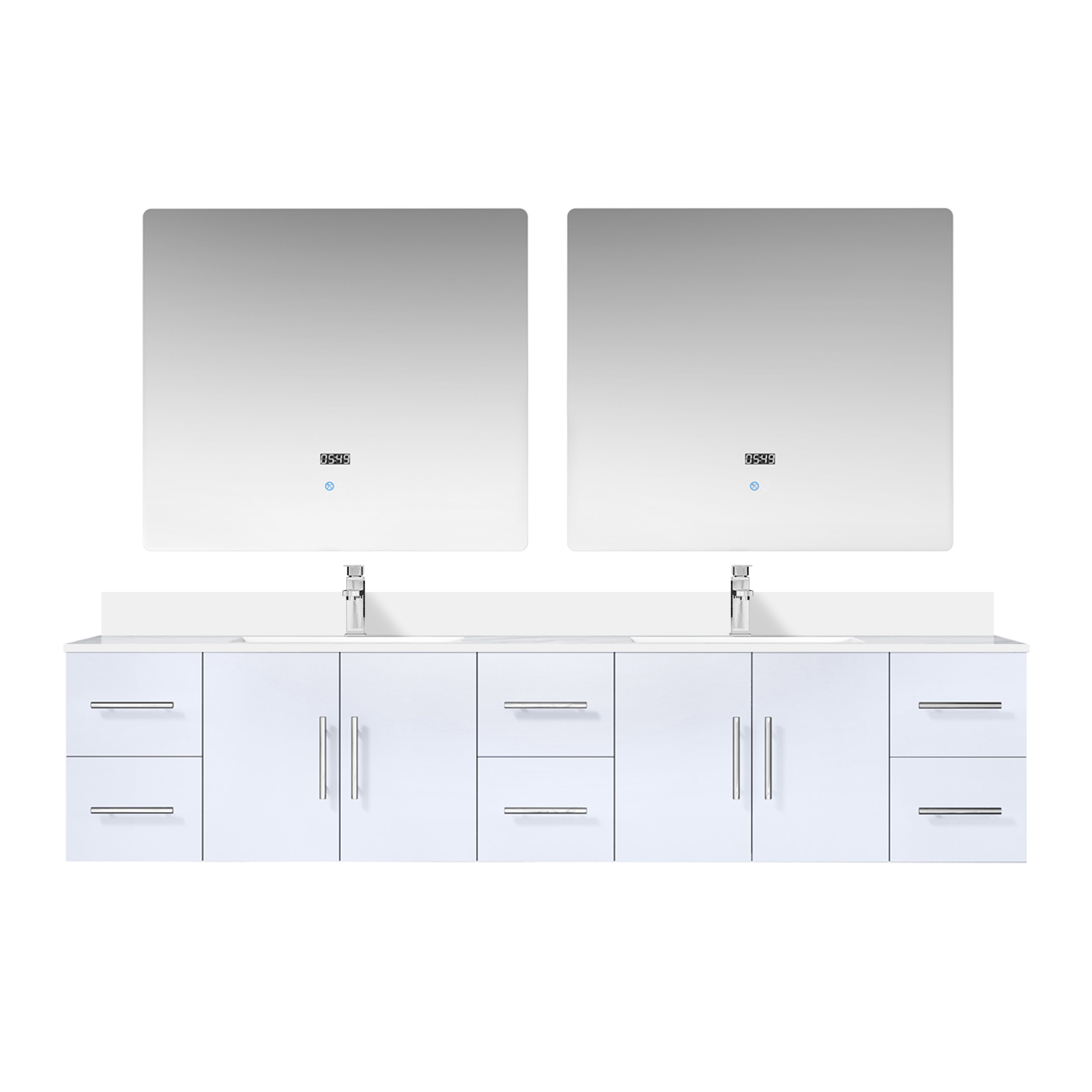 Lexora Geneva 84 in. W x 22 in. D Double Bath Vanity