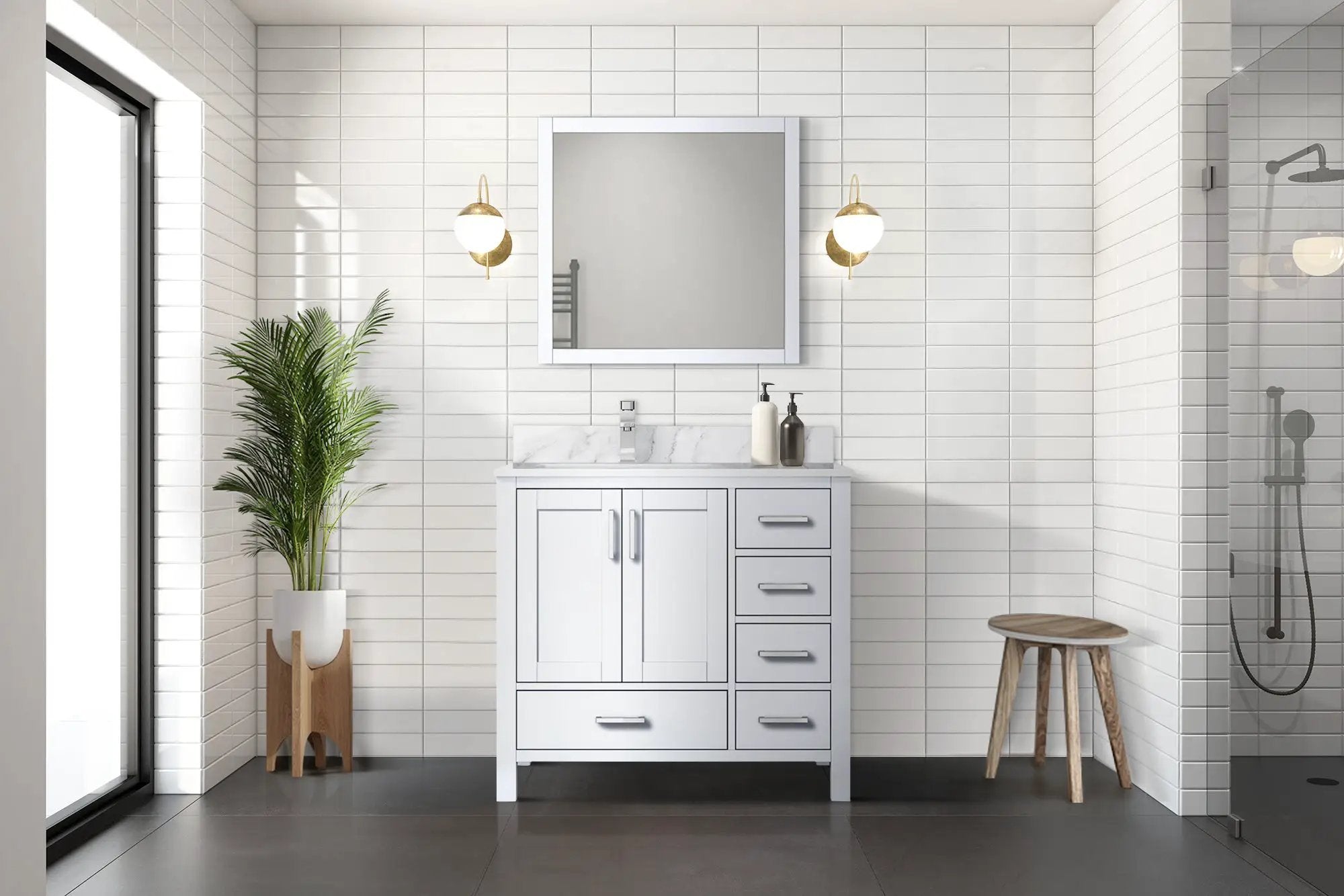 white vanity