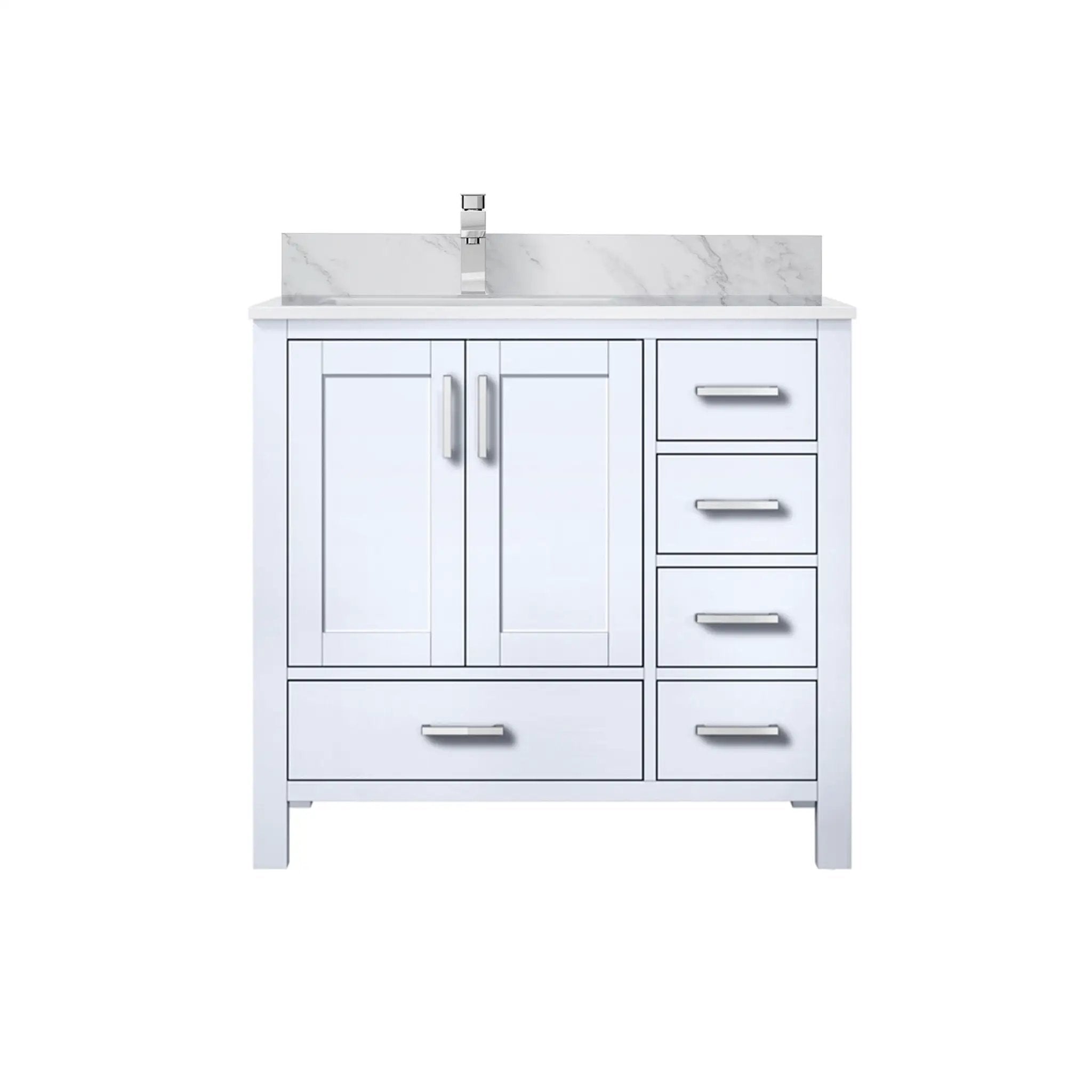 Lexora Jacques 36 in. W x 22 in. D Left Offset Bath Vanity by Lexora