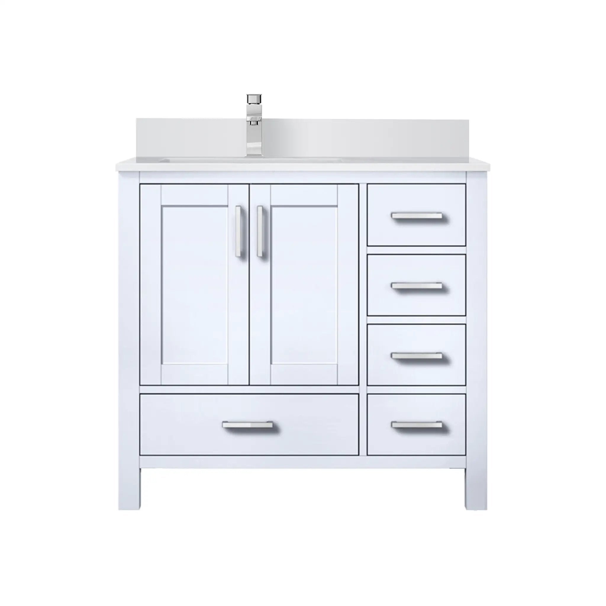 Lexora Jacques 36 in. W x 22 in. D Left Offset Bath Vanity by Lexora