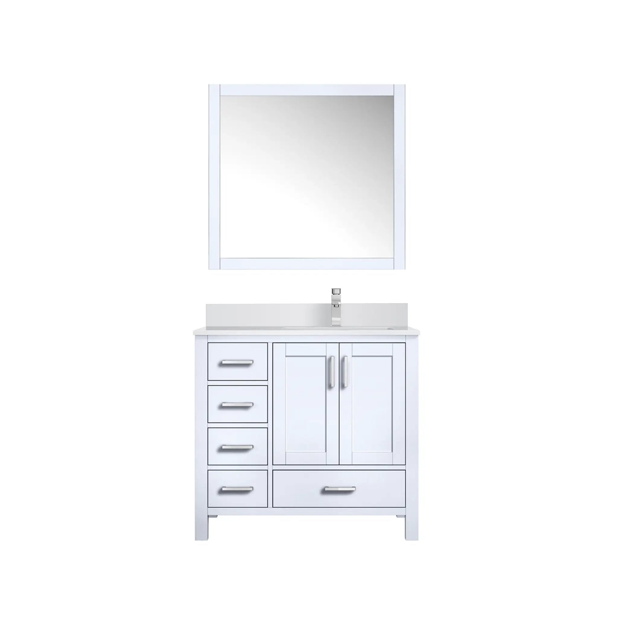 Lexora Jacques 36 in. W x 22 in. D Right Offset Bath Vanity by Lexora