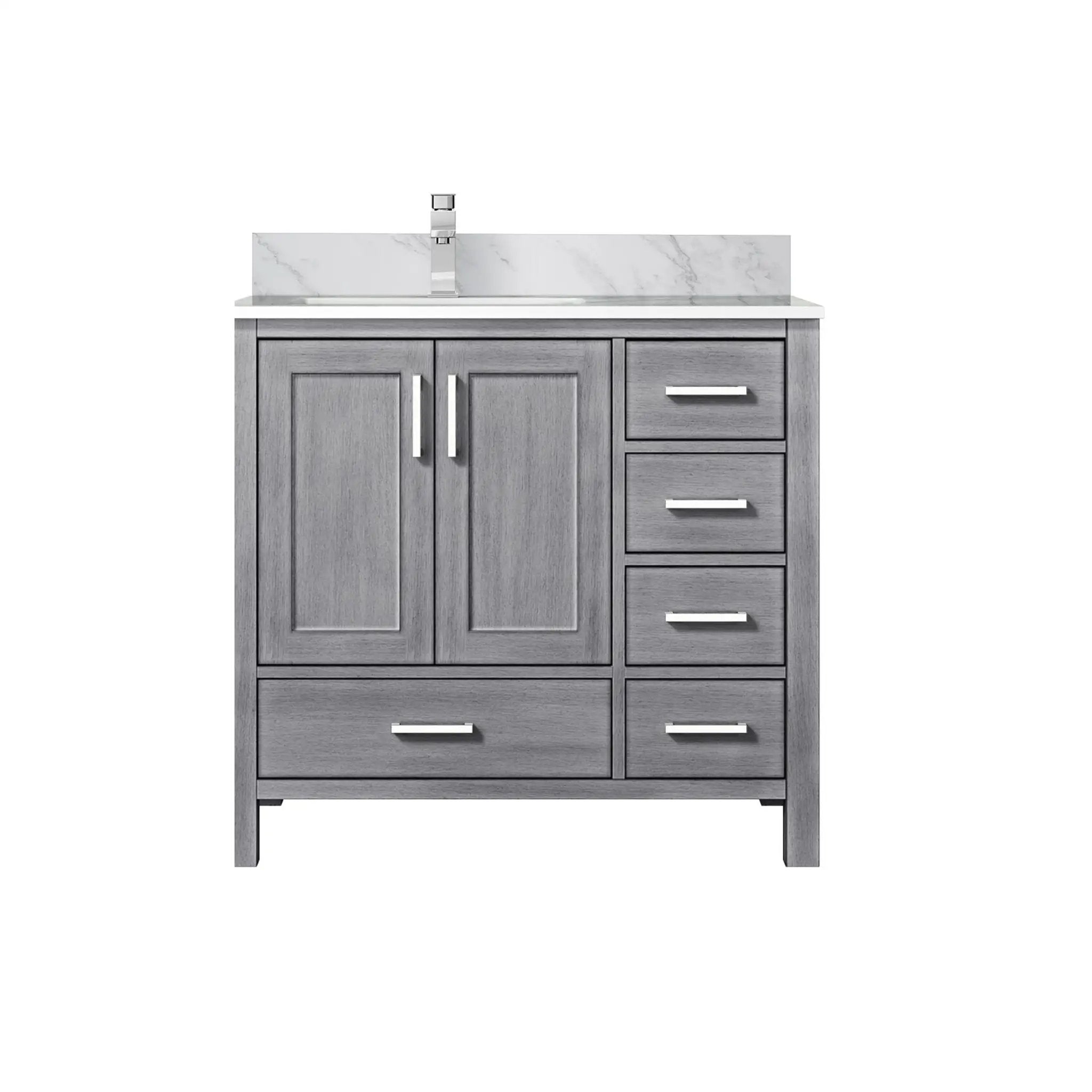 Lexora Jacques 36 in. W x 22 in. D Left Offset Bath Vanity by Lexora