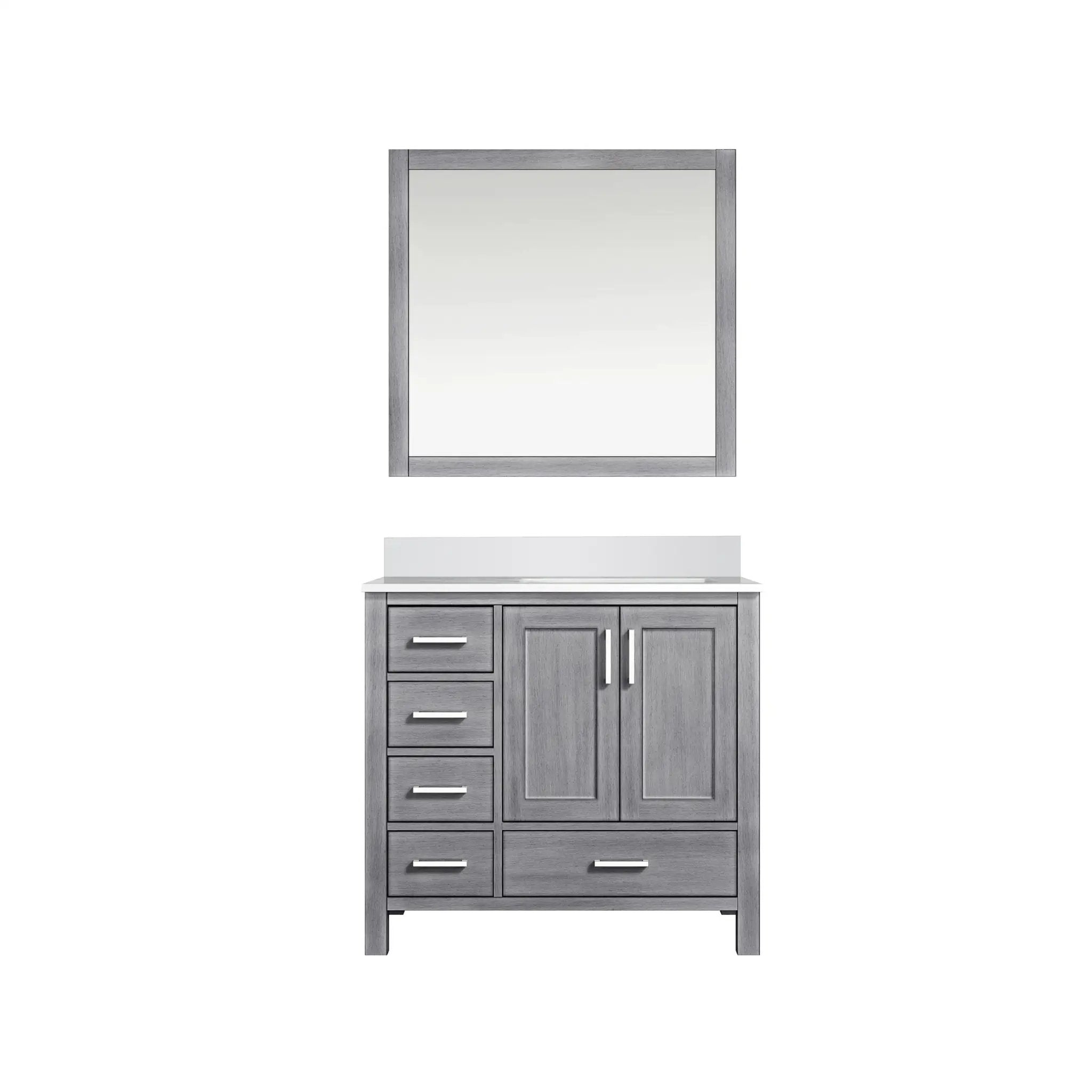 Lexora Jacques 36 in. W x 22 in. D Right Offset Bath Vanity by Lexora