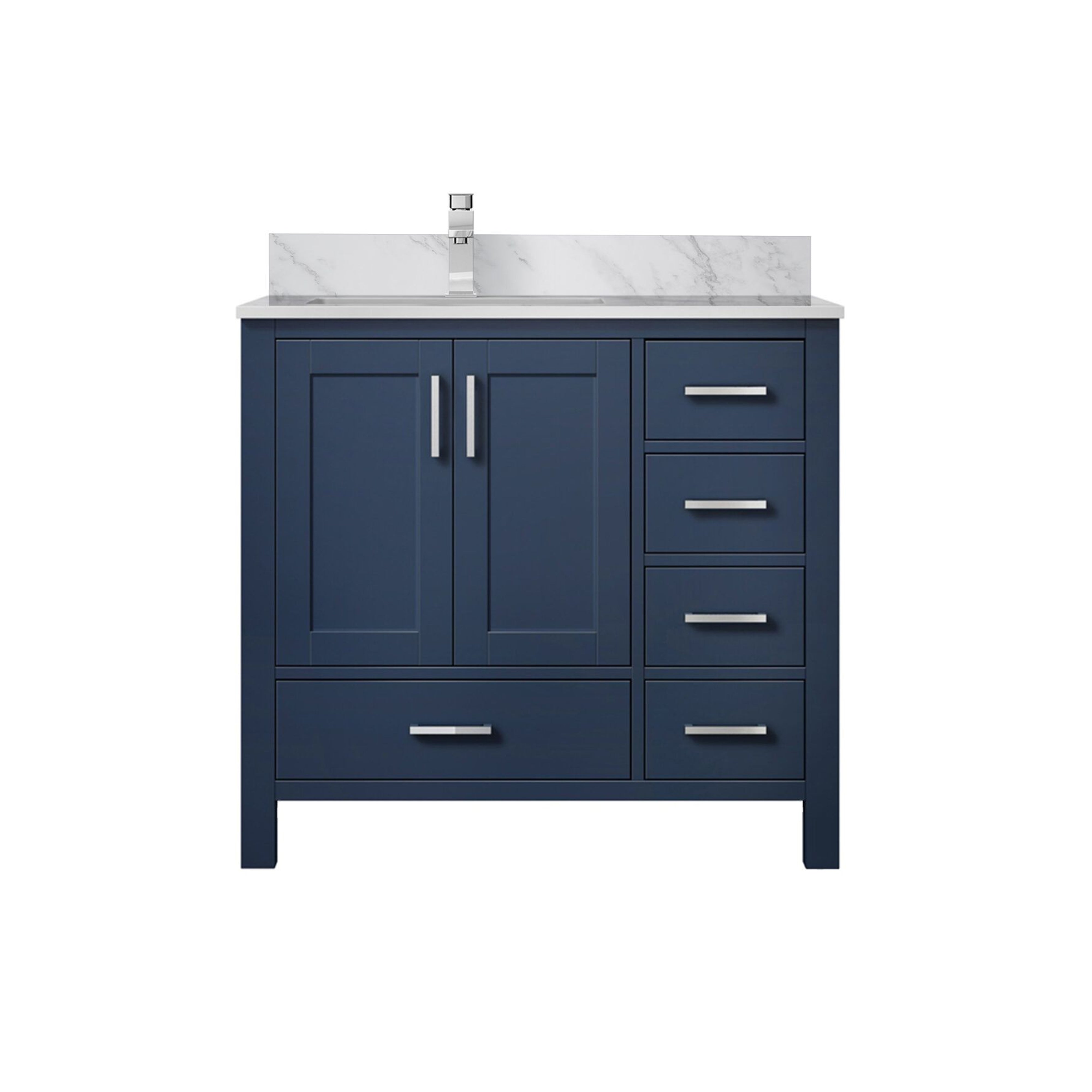 Lexora Jacques 36 in. W x 22 in. D Left Offset Bath Vanity
