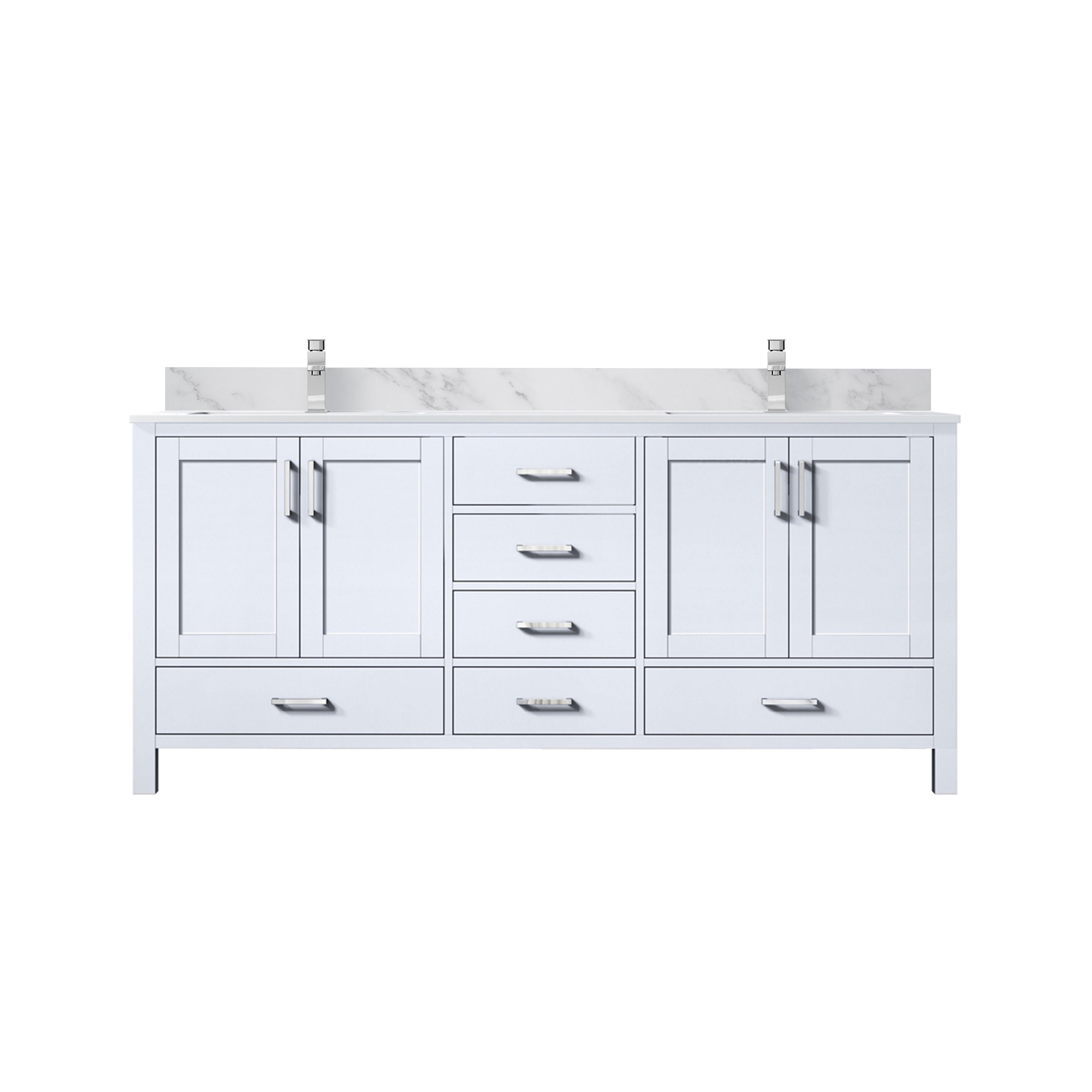 Lexora Jacques 72 in. W x 22 in. D Double Bath Vanity