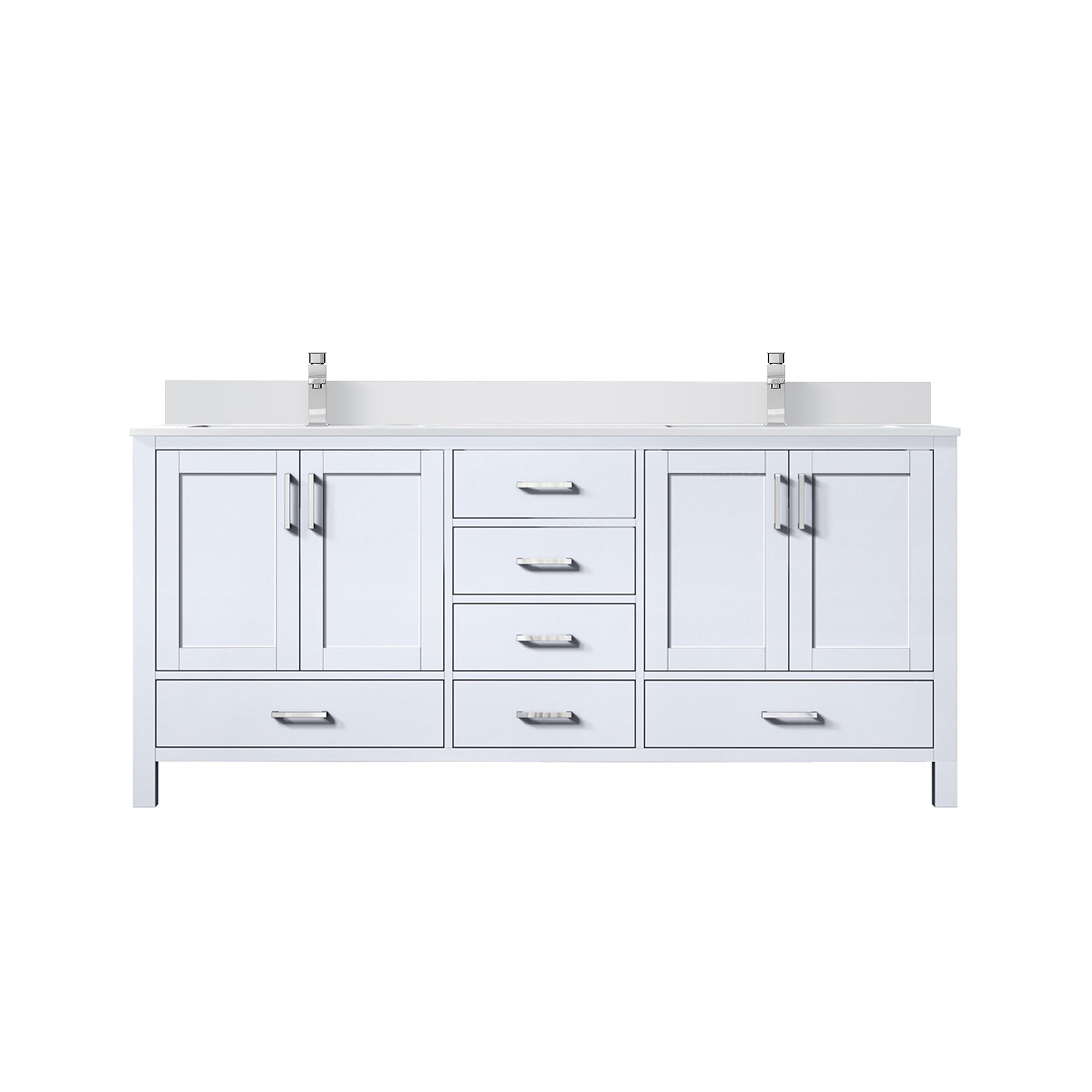 Lexora Jacques 72 in. W x 22 in. D Double Bath Vanity
