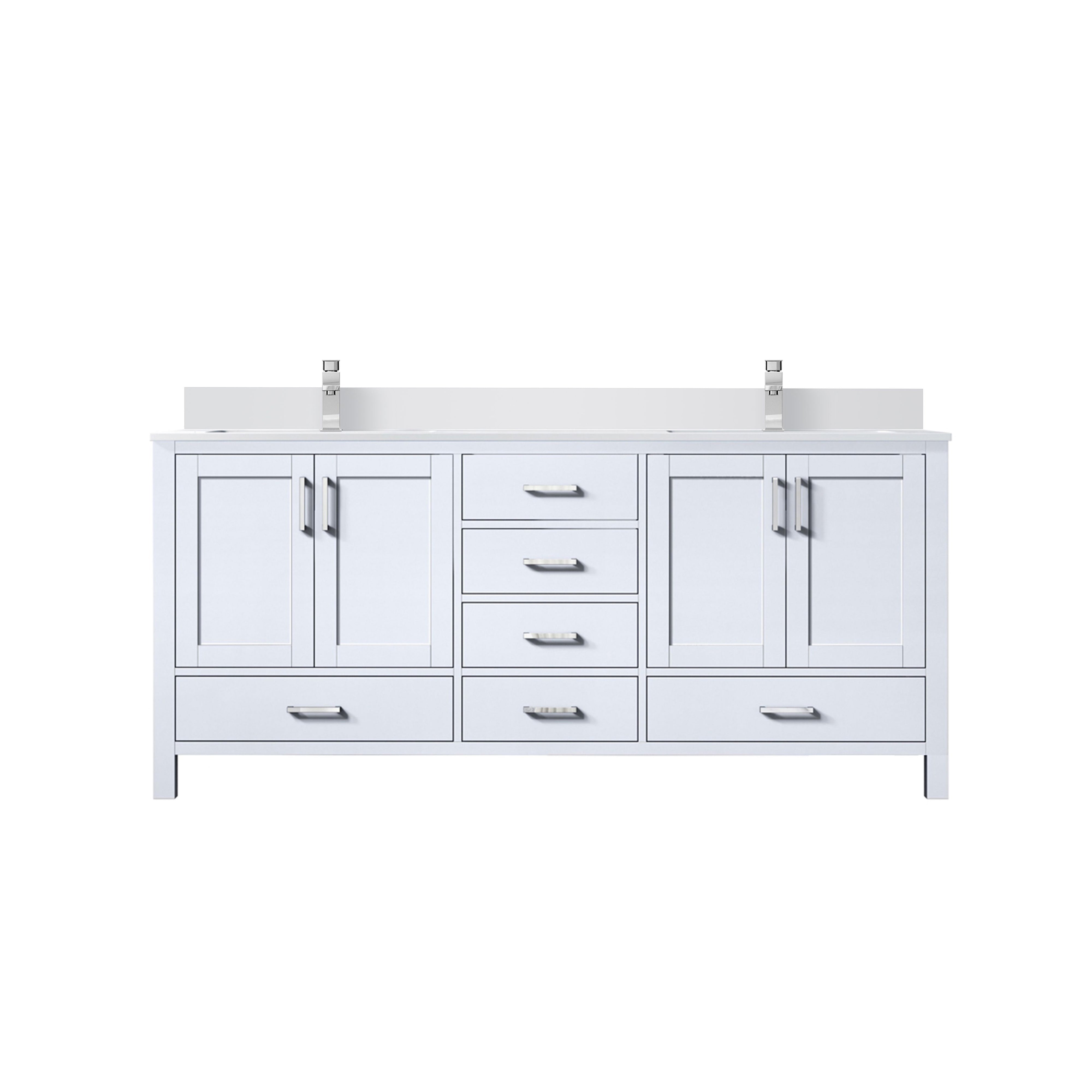 Lexora Jacques 72 in. W x 22 in. D Double Bath Vanity