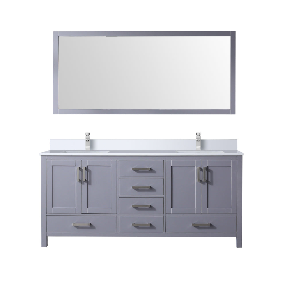 Lexora Jacques 72 in. W x 22 in. D Double Bath Vanity