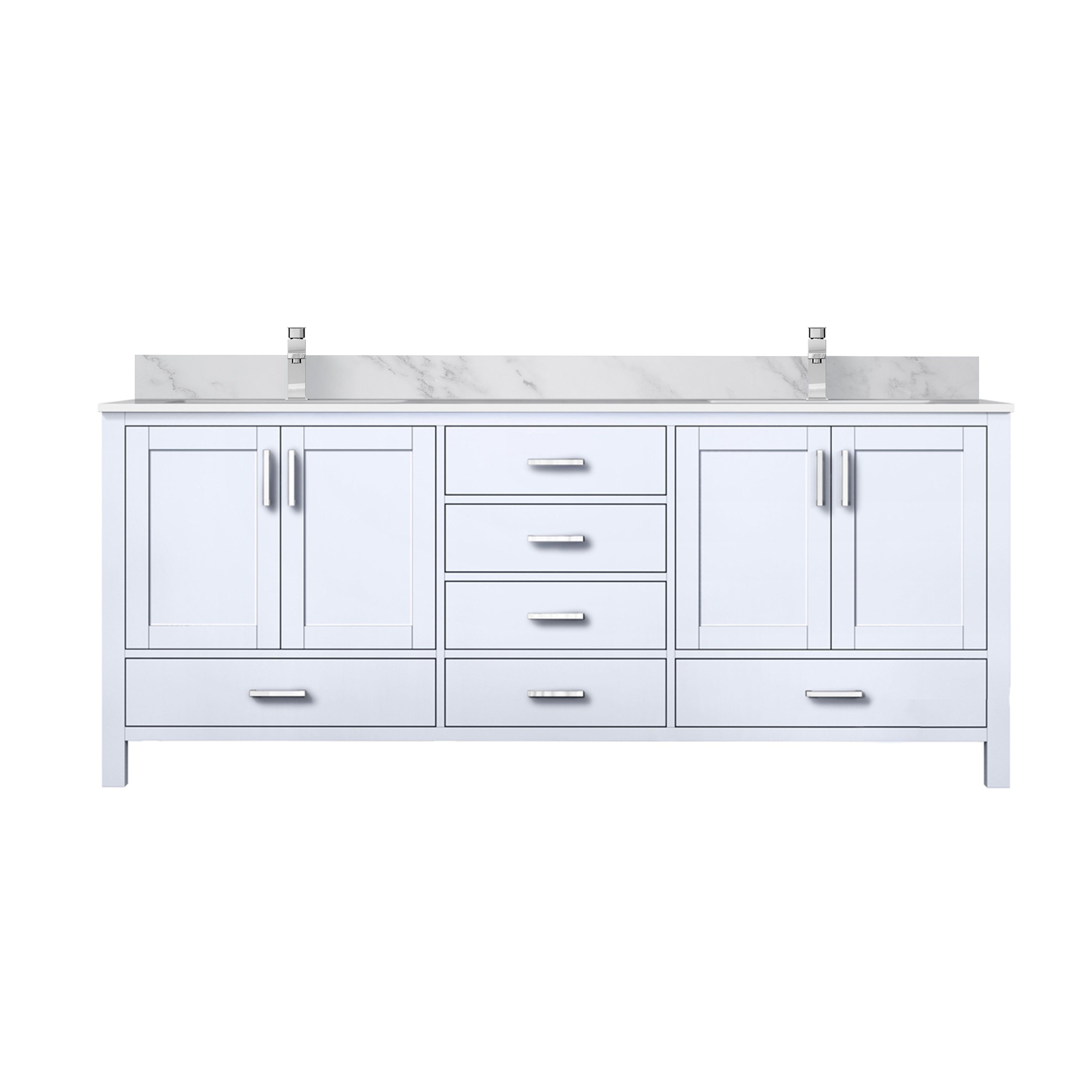 Lexora Jacques 80 in. W x 22 in. D Double Bath Vanity