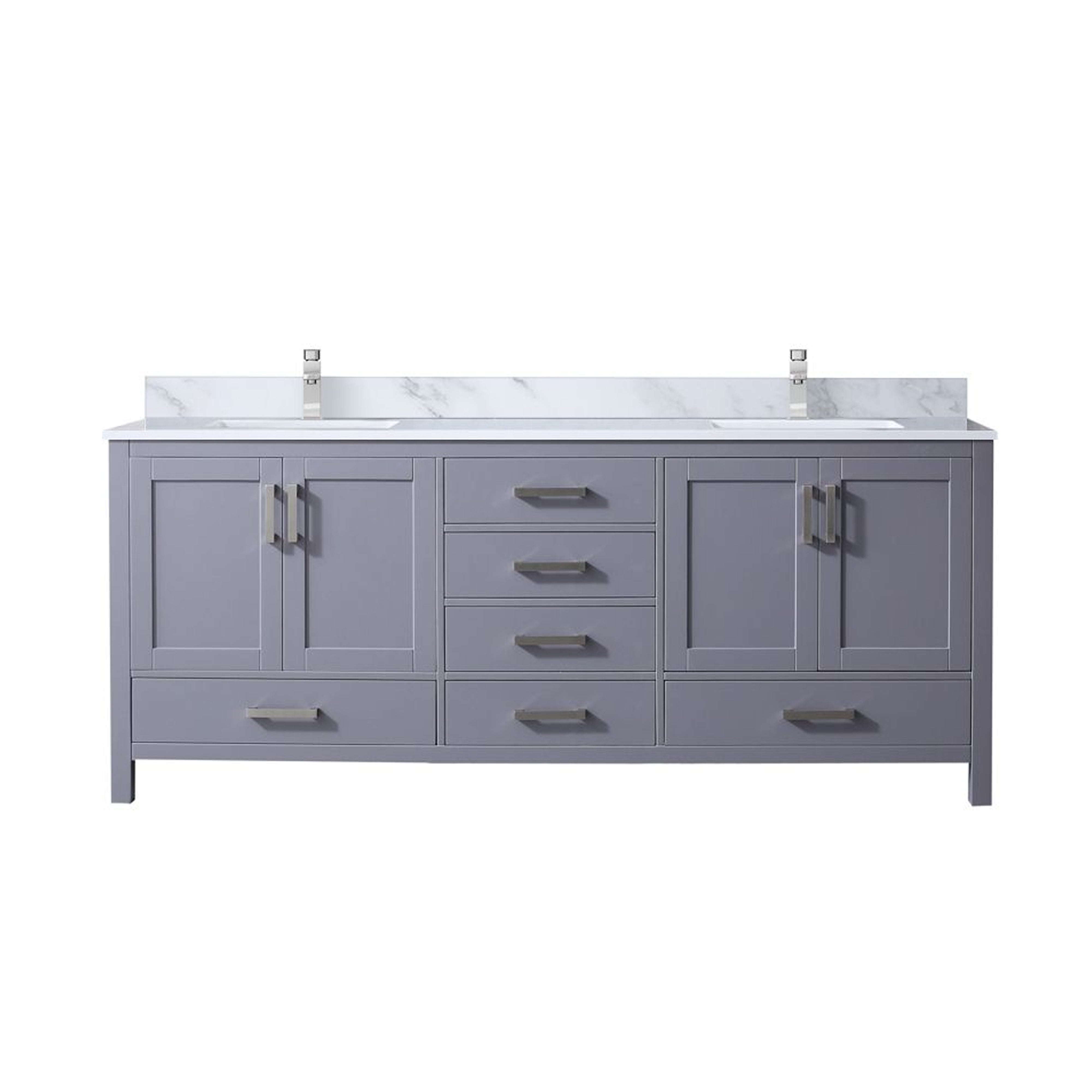 Lexora Jacques 80 in. W x 22 in. D Double Bath Vanity