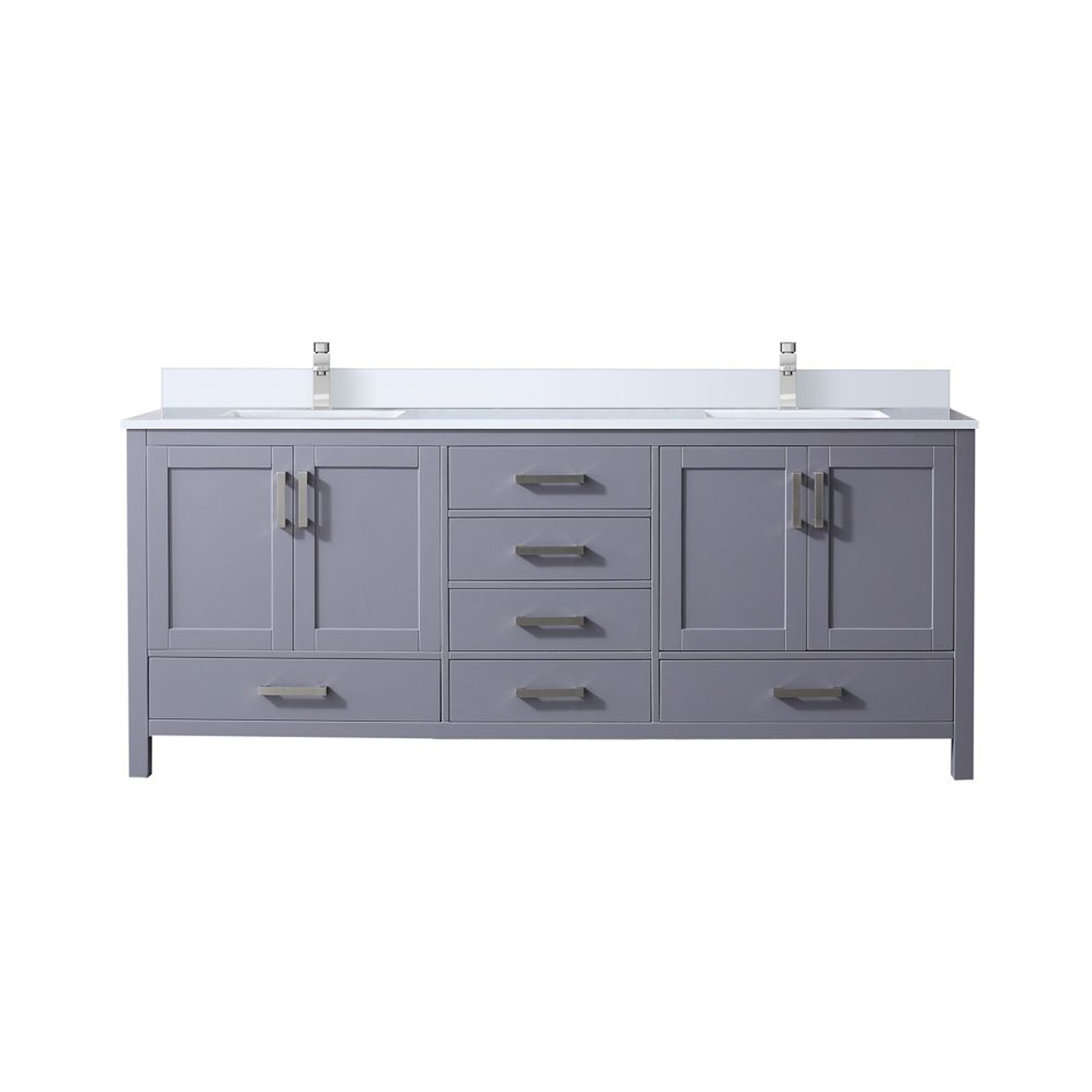 Lexora Jacques 80 in. W x 22 in. D Double Bath Vanity