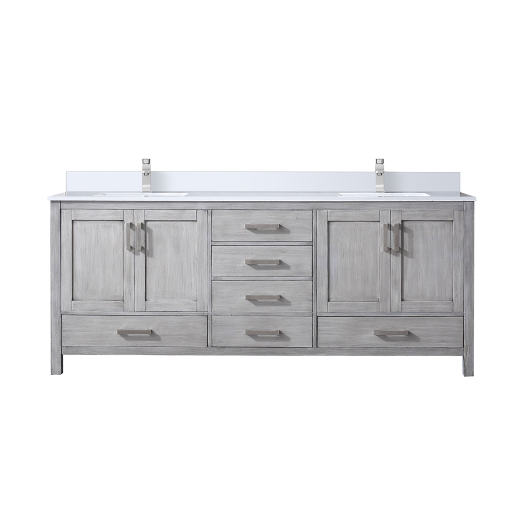 Lexora Jacques 80 in. W x 22 in. D Double Bath Vanity