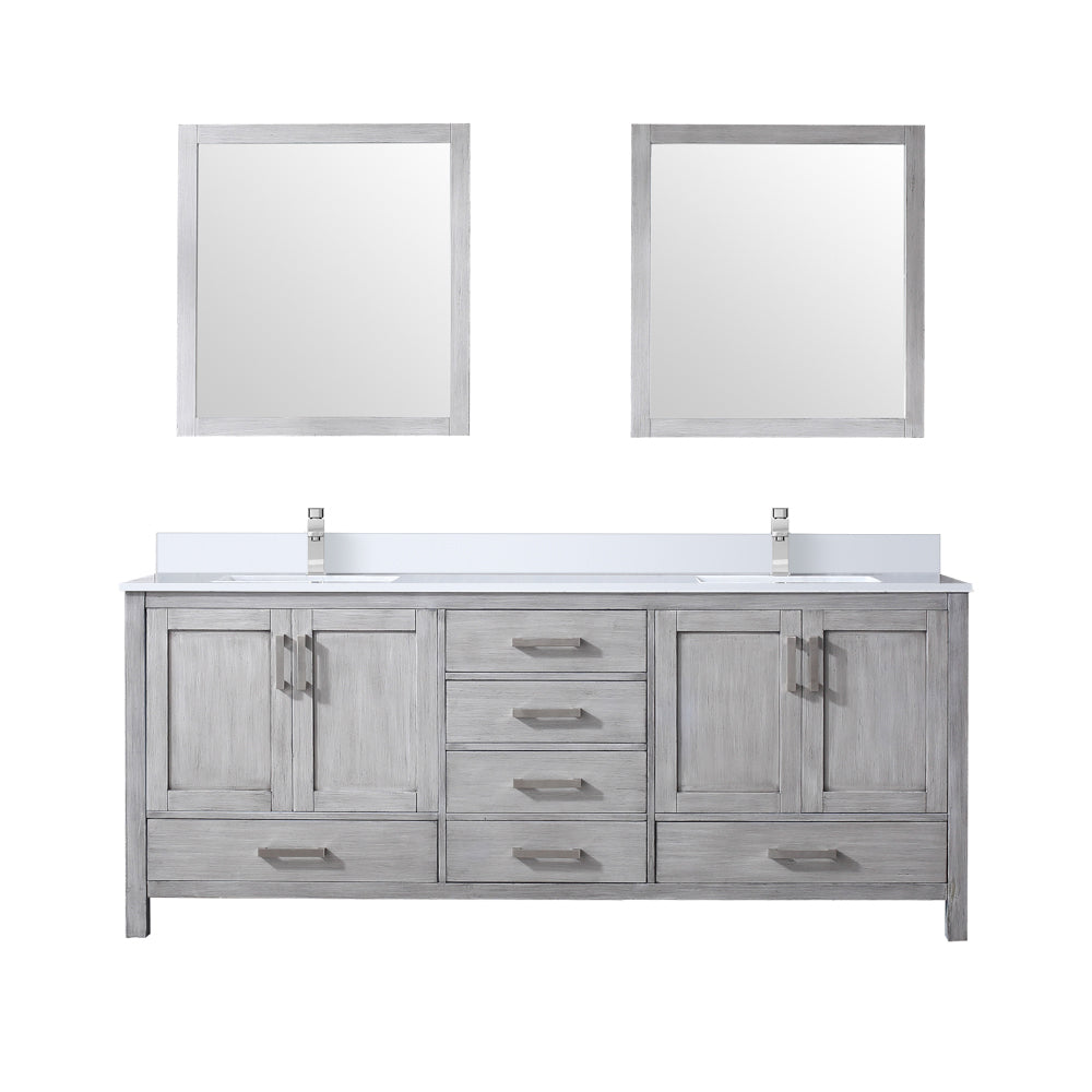 Lexora Jacques 80 in. W x 22 in. D Double Bath Vanity