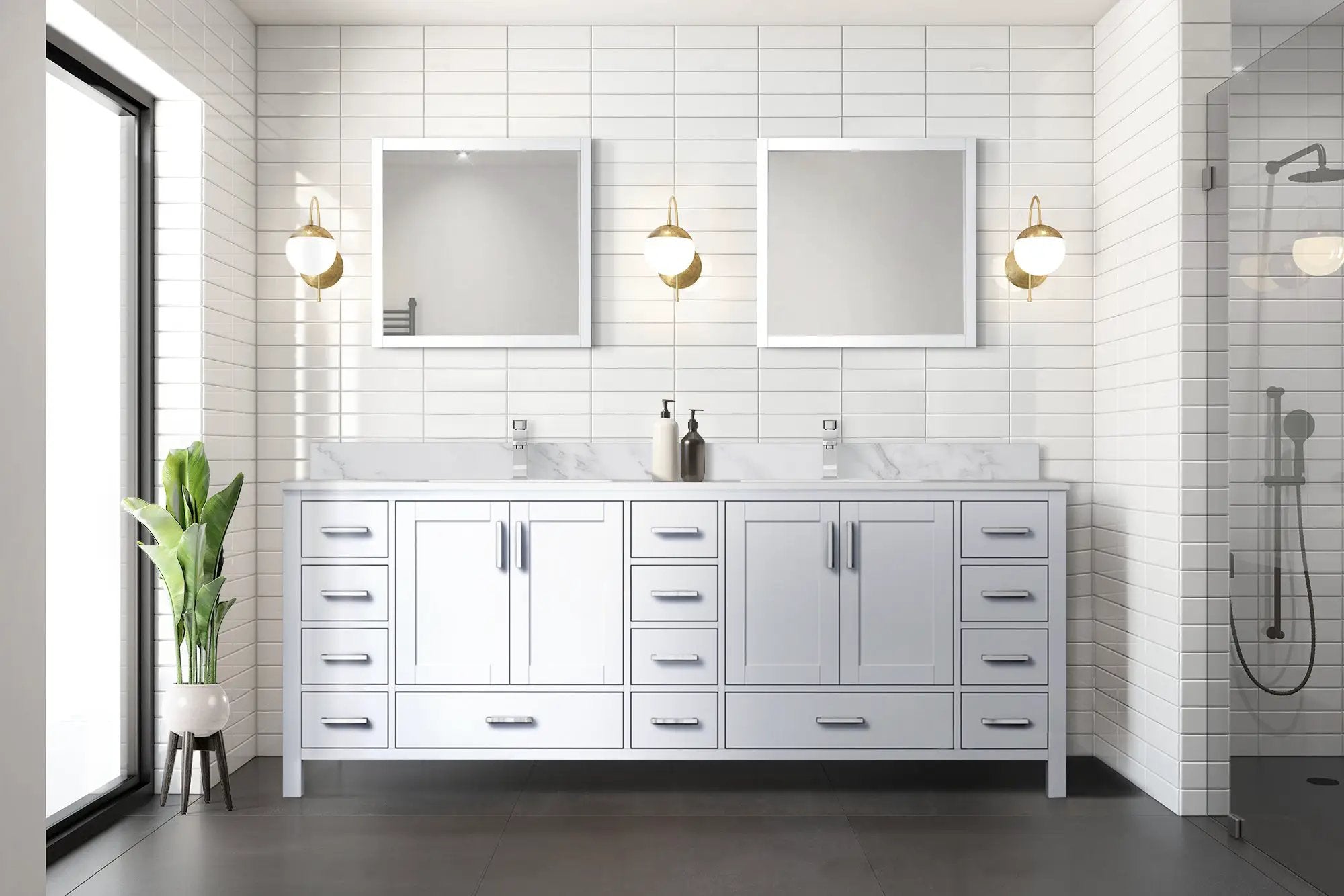 white vanity