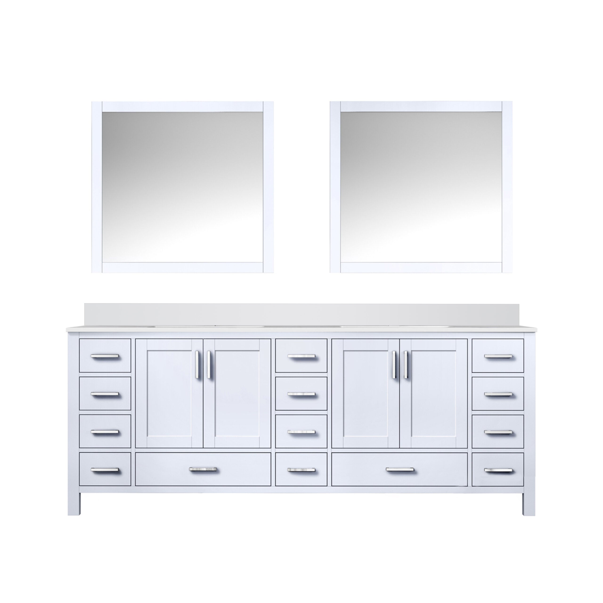 Lexora Jacques 84 in. W x 22 in. D Double Bath Vanity