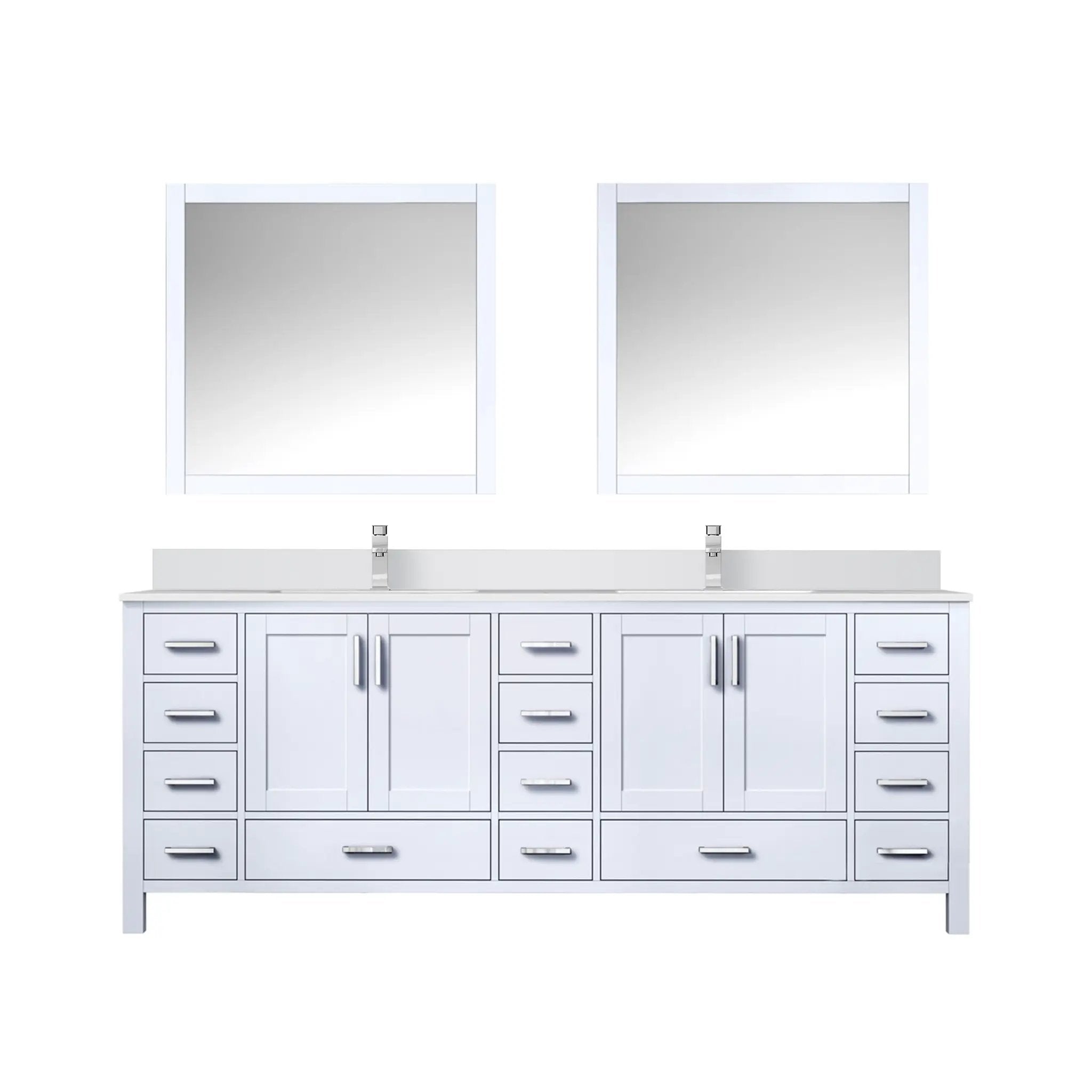 Lexora Jacques 84 in. W x 22 in. D Double Bath Vanity by Lexora