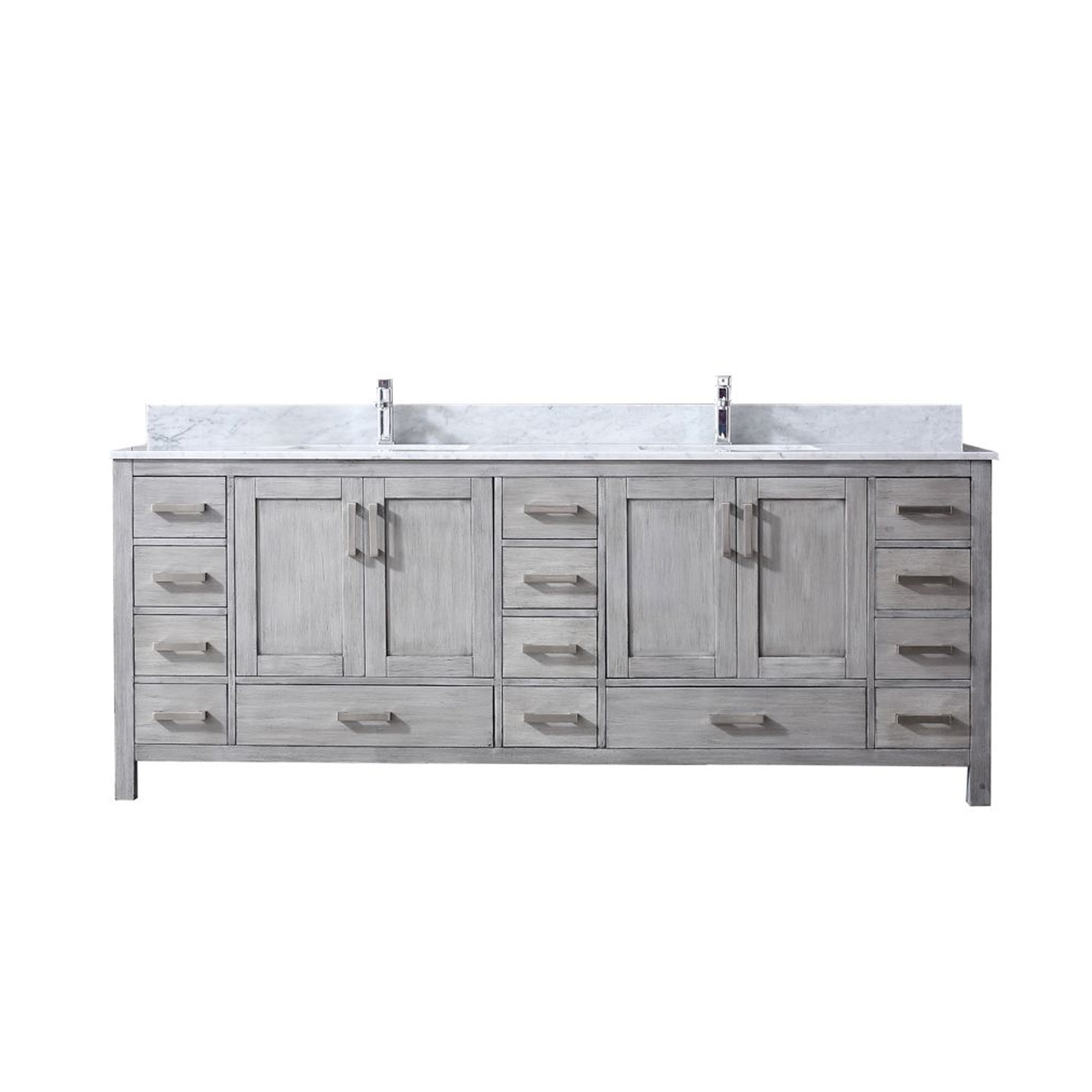 Lexora Jacques 84 in. W x 22 in. D Double Bath Vanity