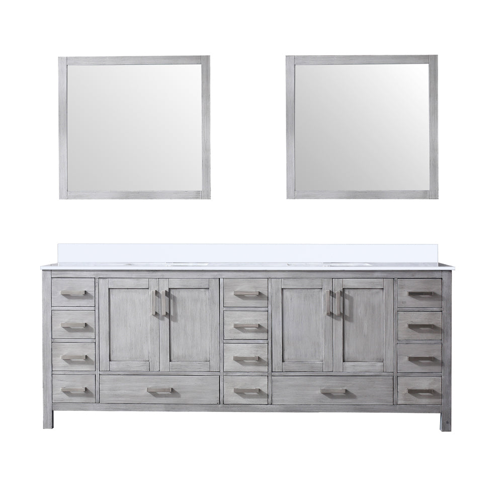 Lexora Jacques 84 in. W x 22 in. D Double Bath Vanity