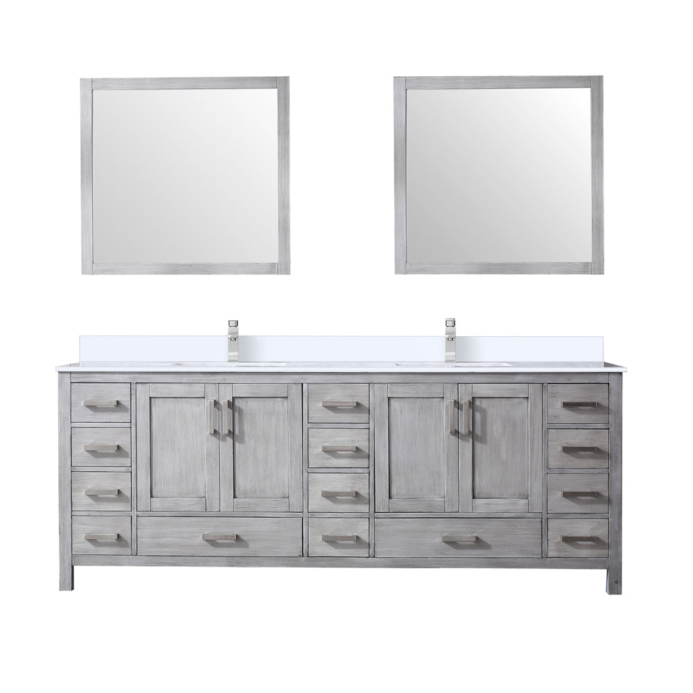 Lexora Jacques 84 in. W x 22 in. D Double Bath Vanity