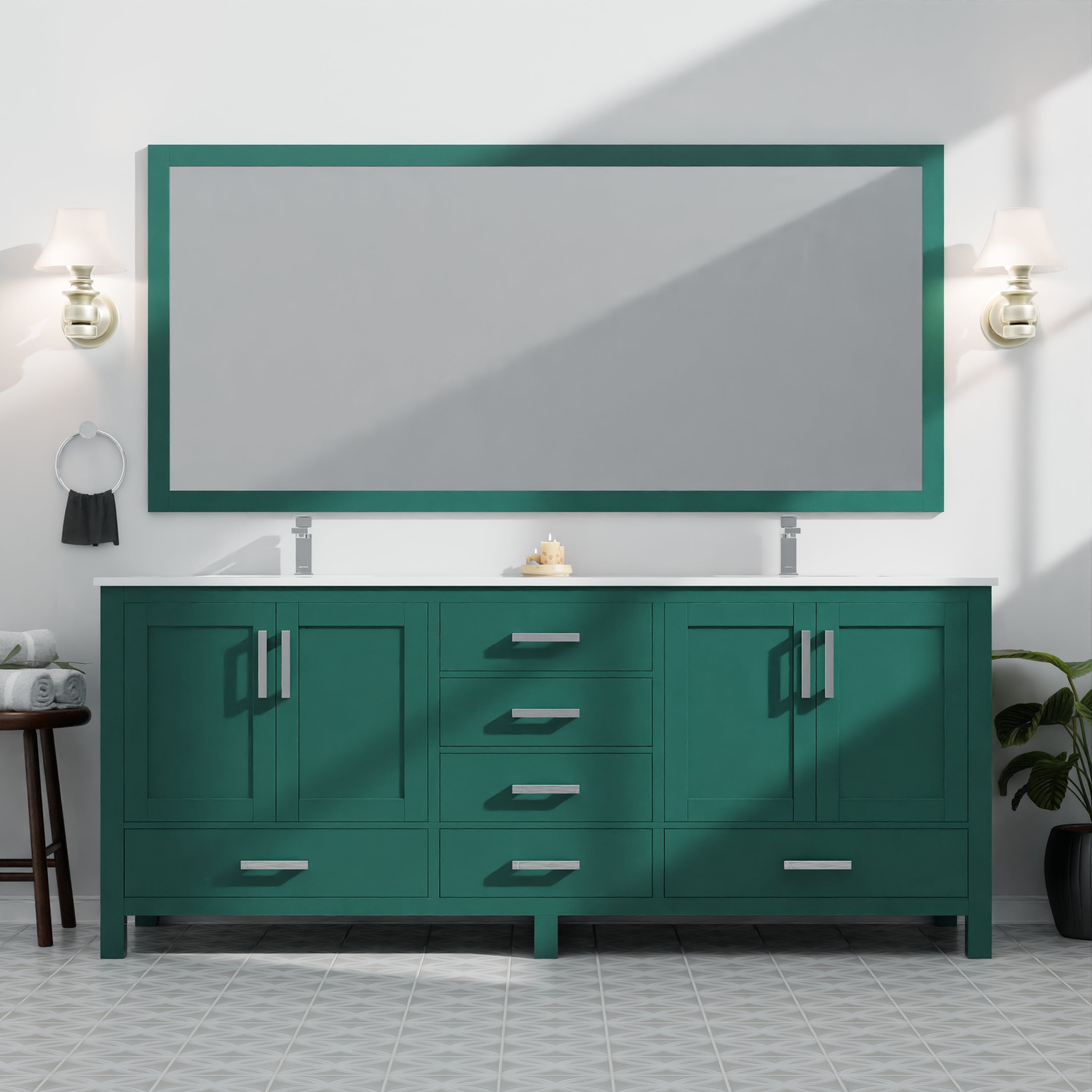 green vanity