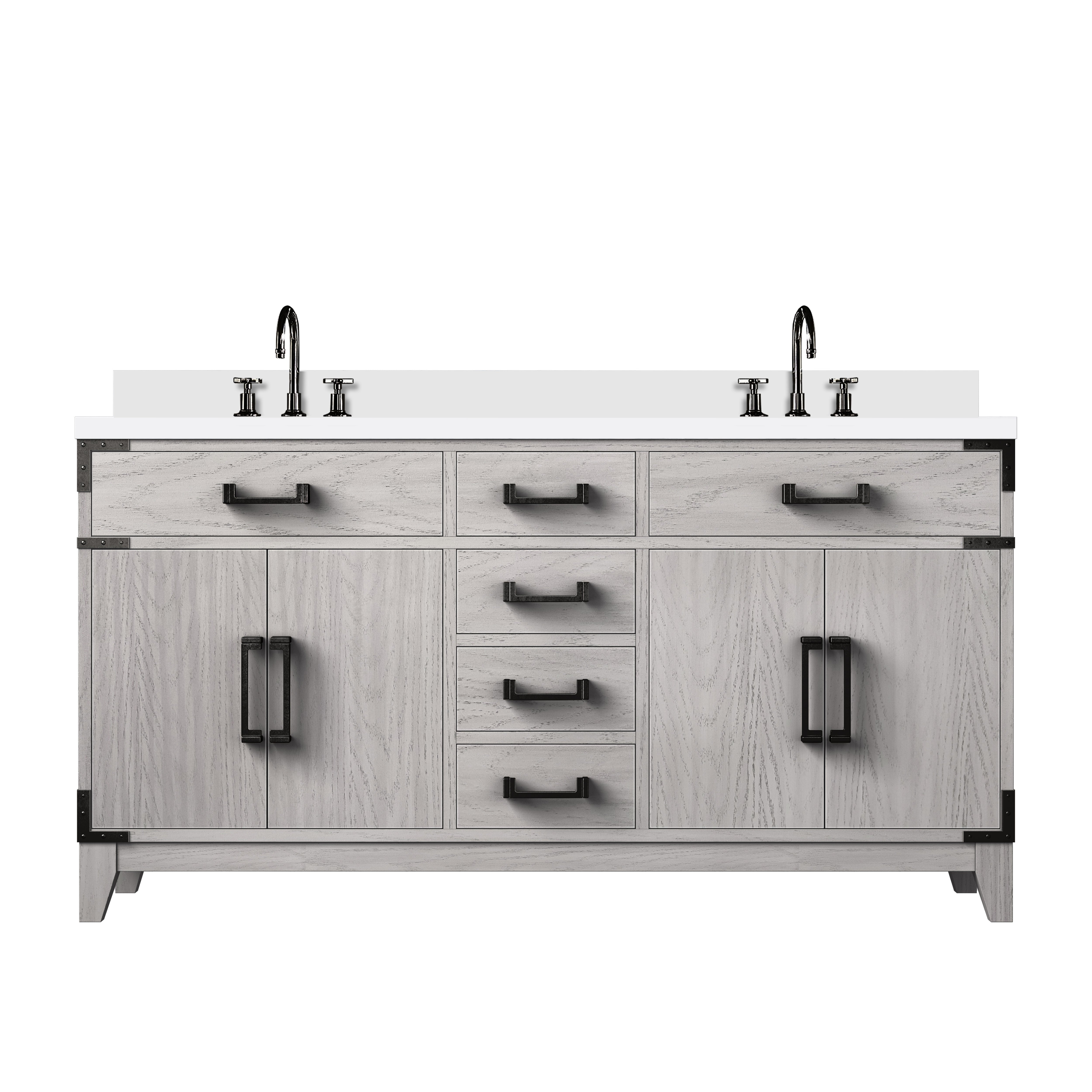 Lexora Laurel 60 in W x 22 in D Double Bath Vanity