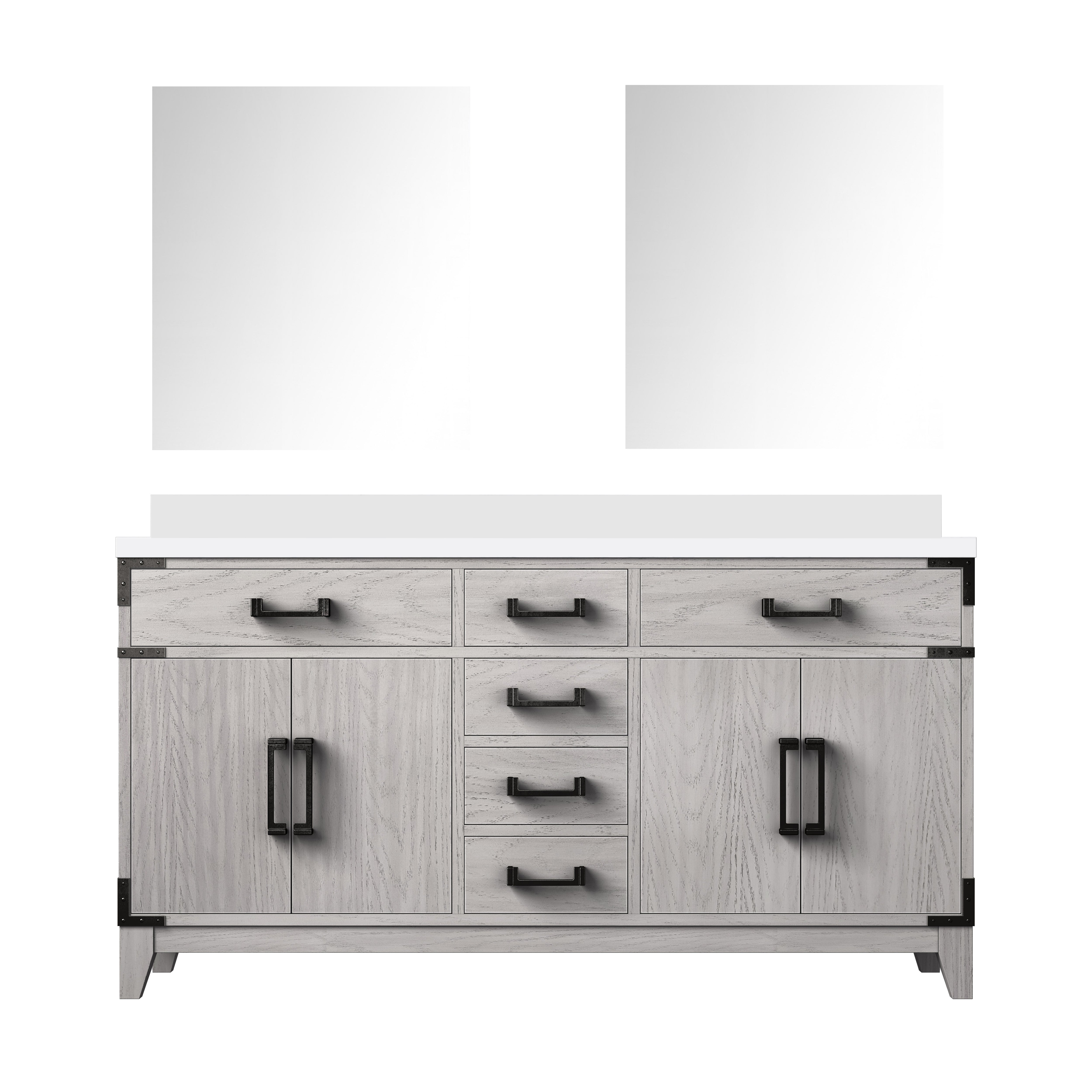 Lexora Laurel 60 in W x 22 in D Double Bath Vanity