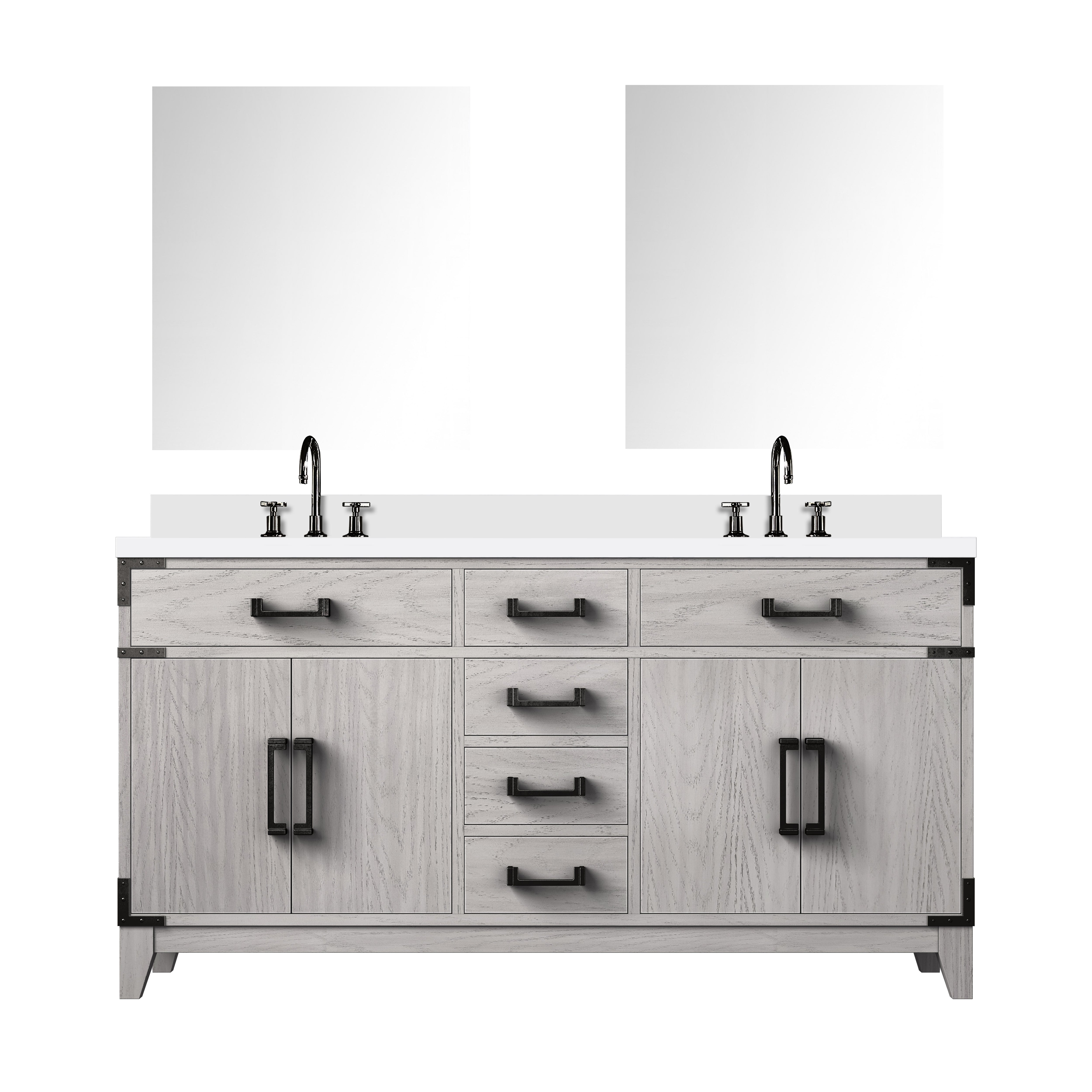 Lexora Laurel 60 in W x 22 in D Double Bath Vanity