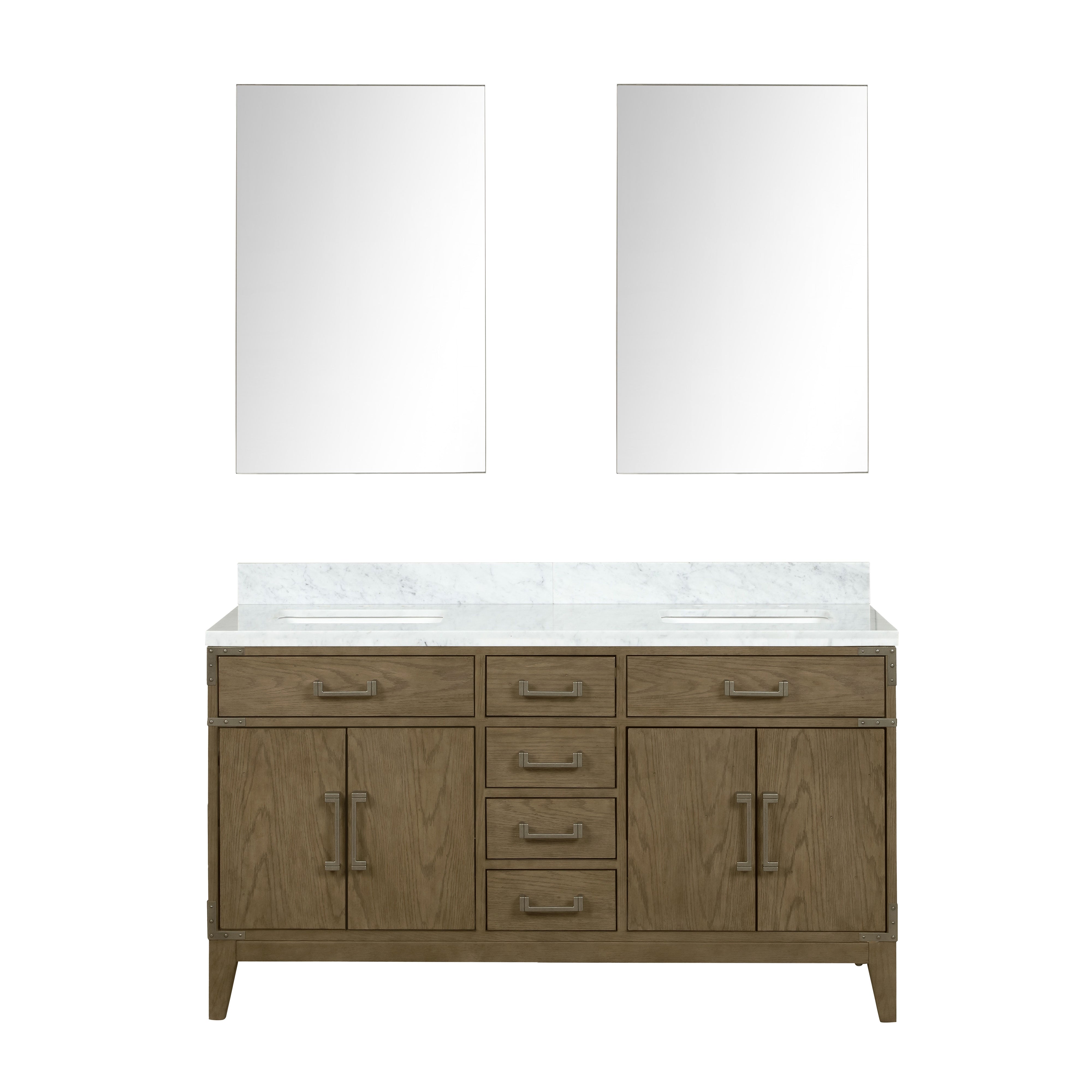Lexora Laurel 60 in W x 22 in D Double Bath Vanity