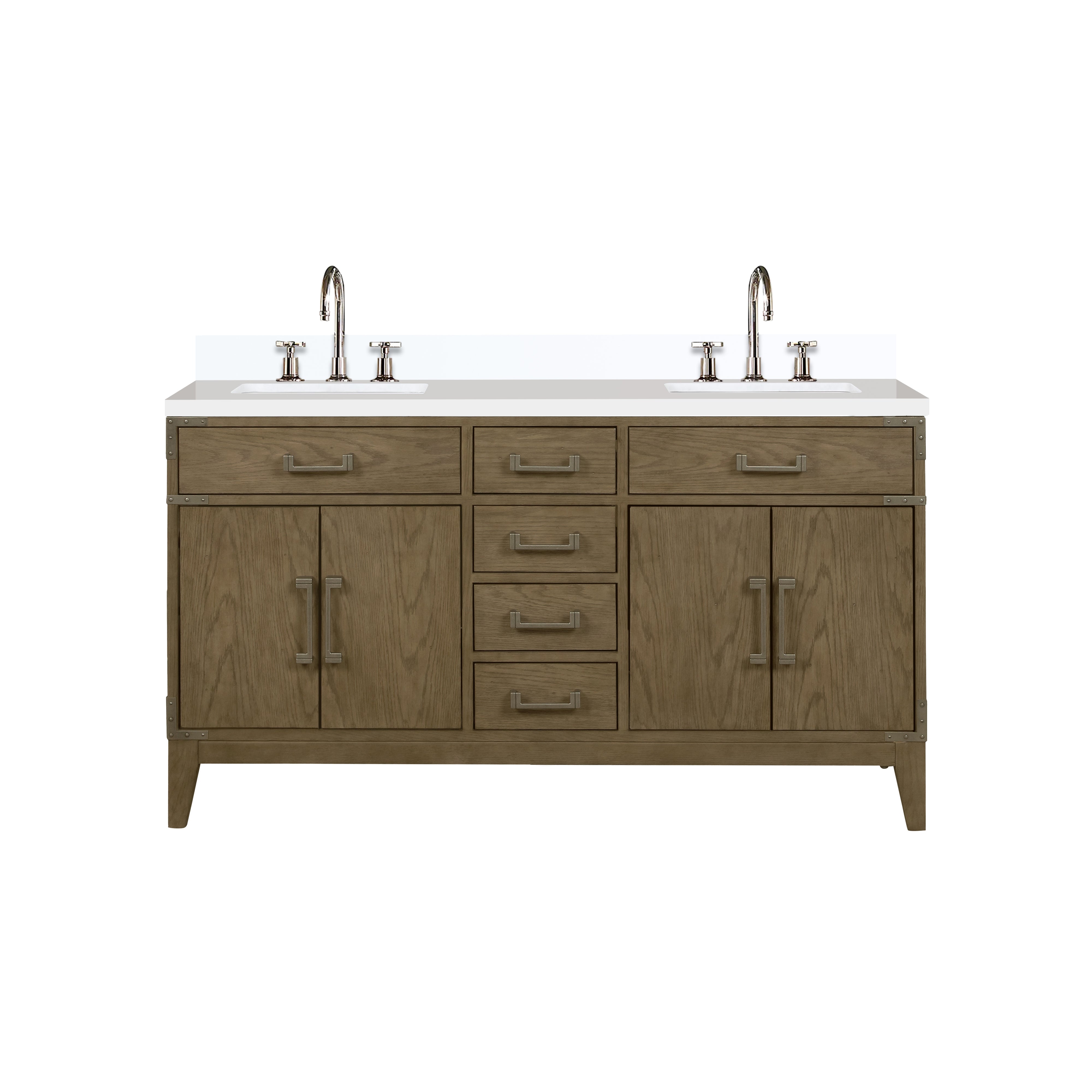 Lexora Laurel 60 in W x 22 in D Double Bath Vanity