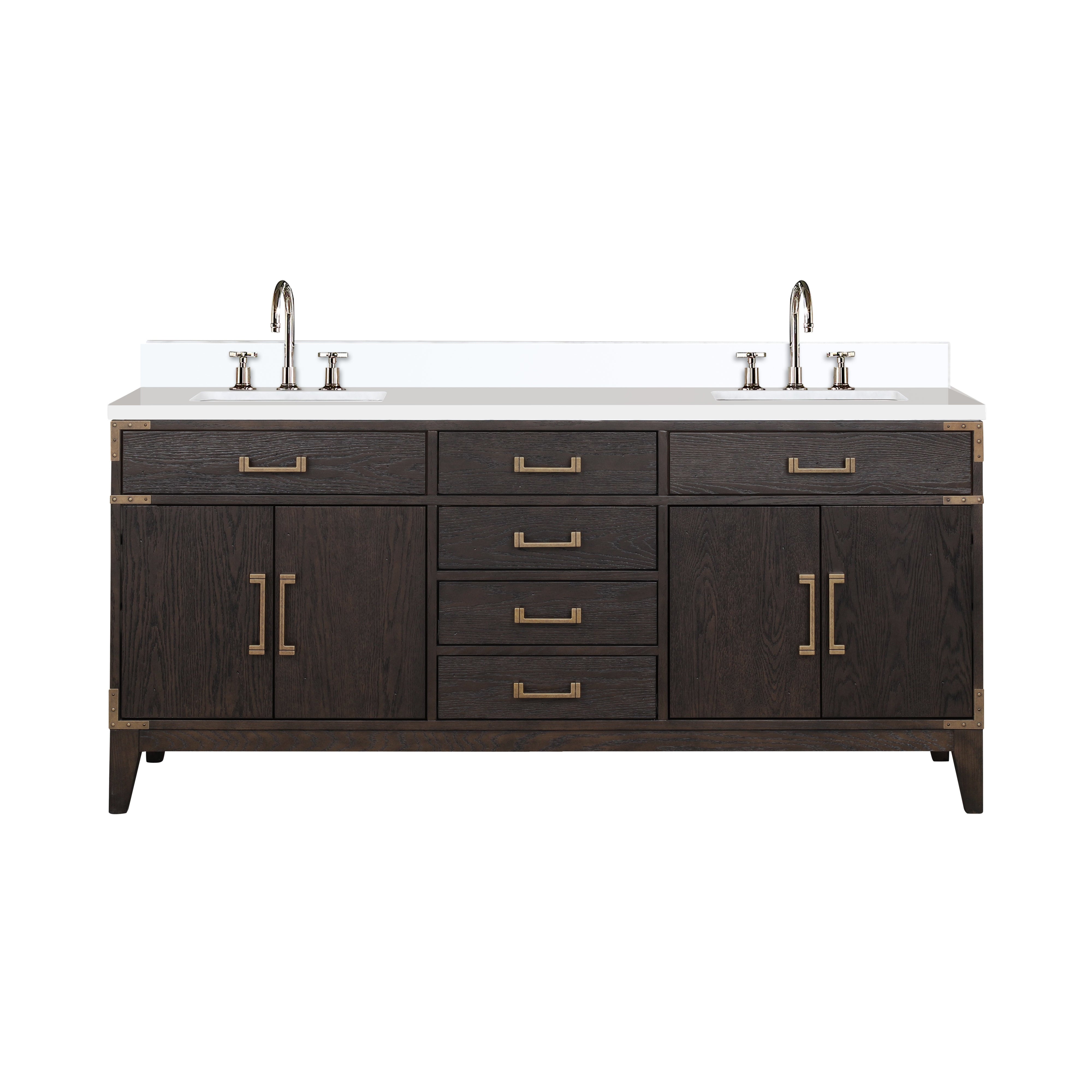 Lexora Laurel 72 in W x 22 in D Double Bath Vanity by Lexora
