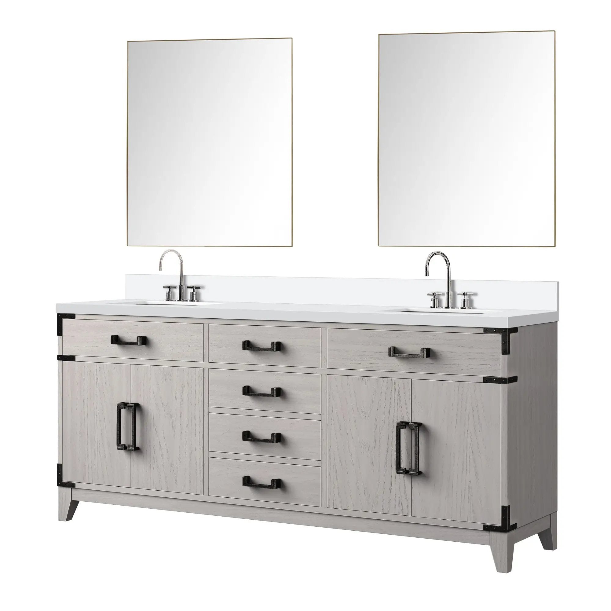 Lexora Laurel 72 in W x 22 in D Double Bath Vanity by Lexora
