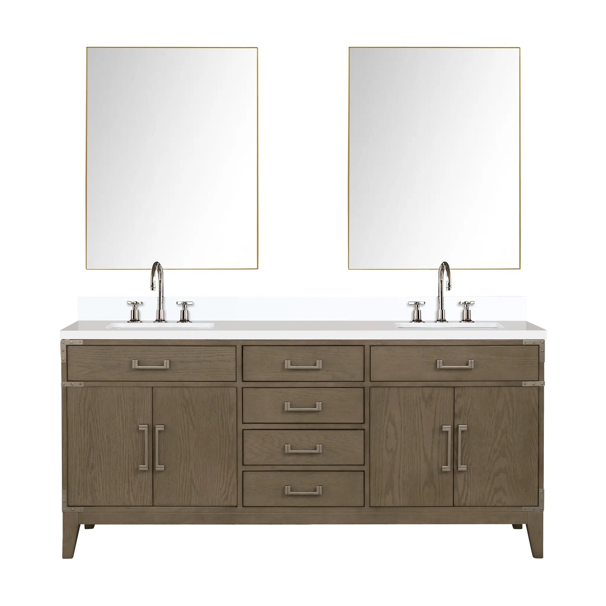 Lexora Laurel 72 in W x 22 in D Double Bath Vanity by Lexora