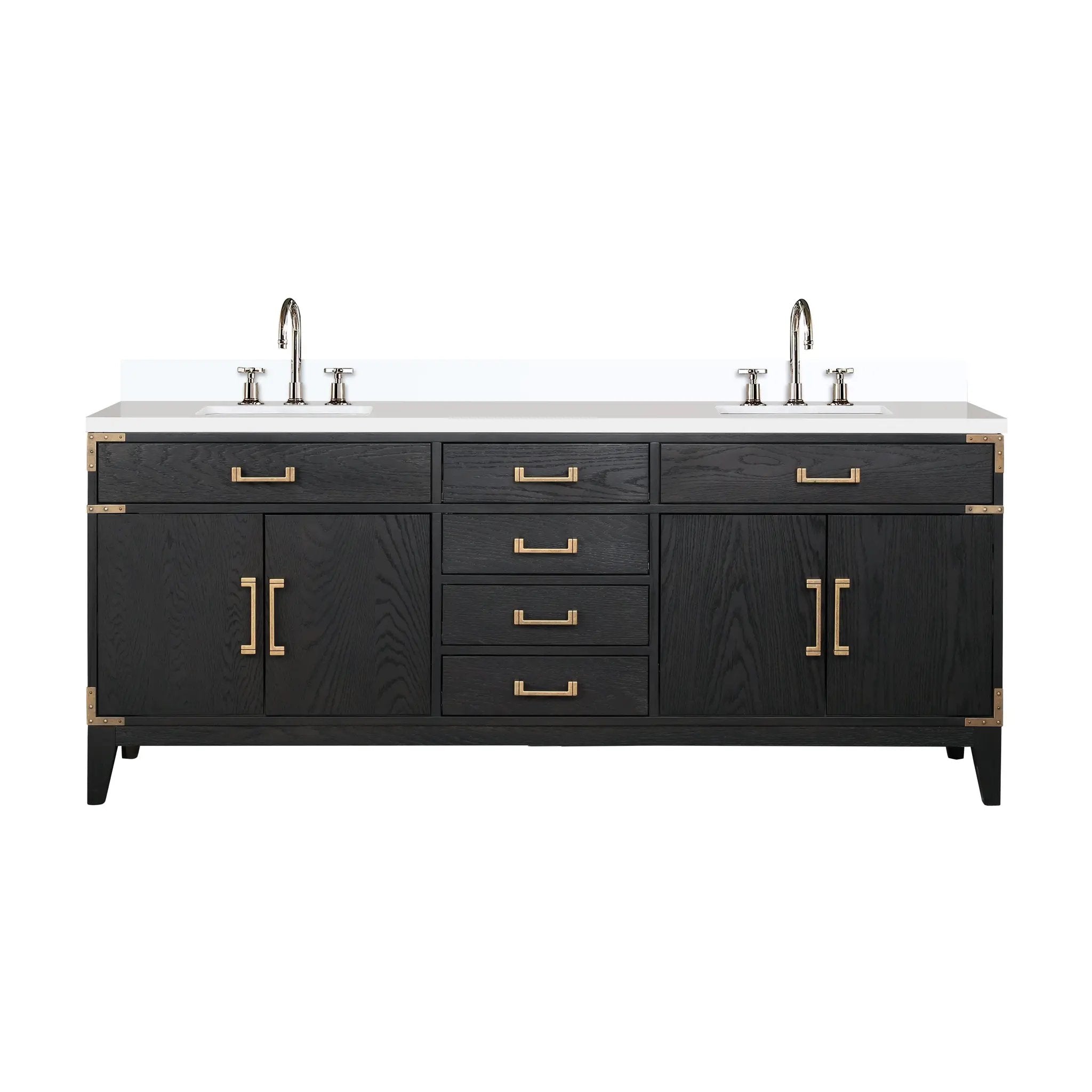Lexora Laurel 80 in W x 22 in D Double Bath Vanity by Lexora