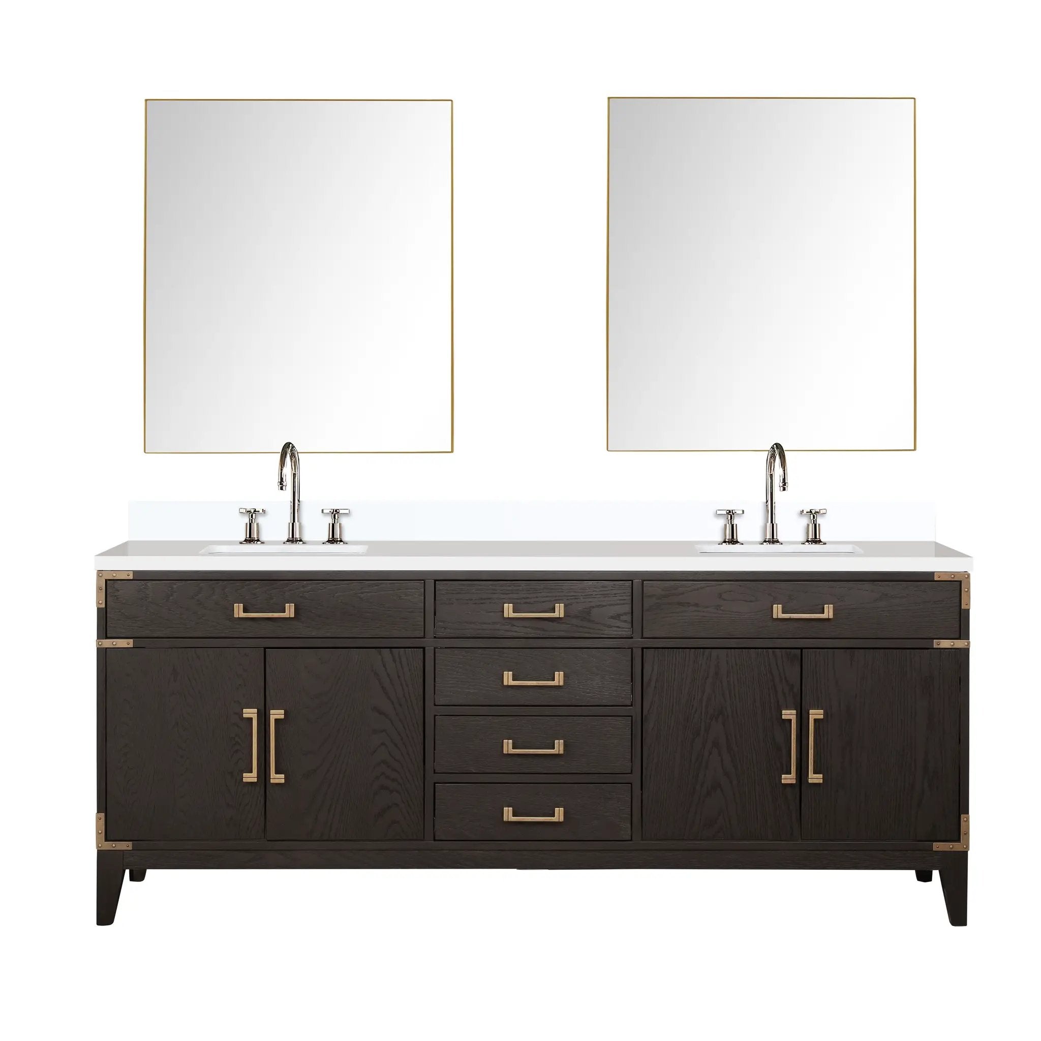 Lexora Laurel 80 in W x 22 in D Double Bath Vanity by Lexora