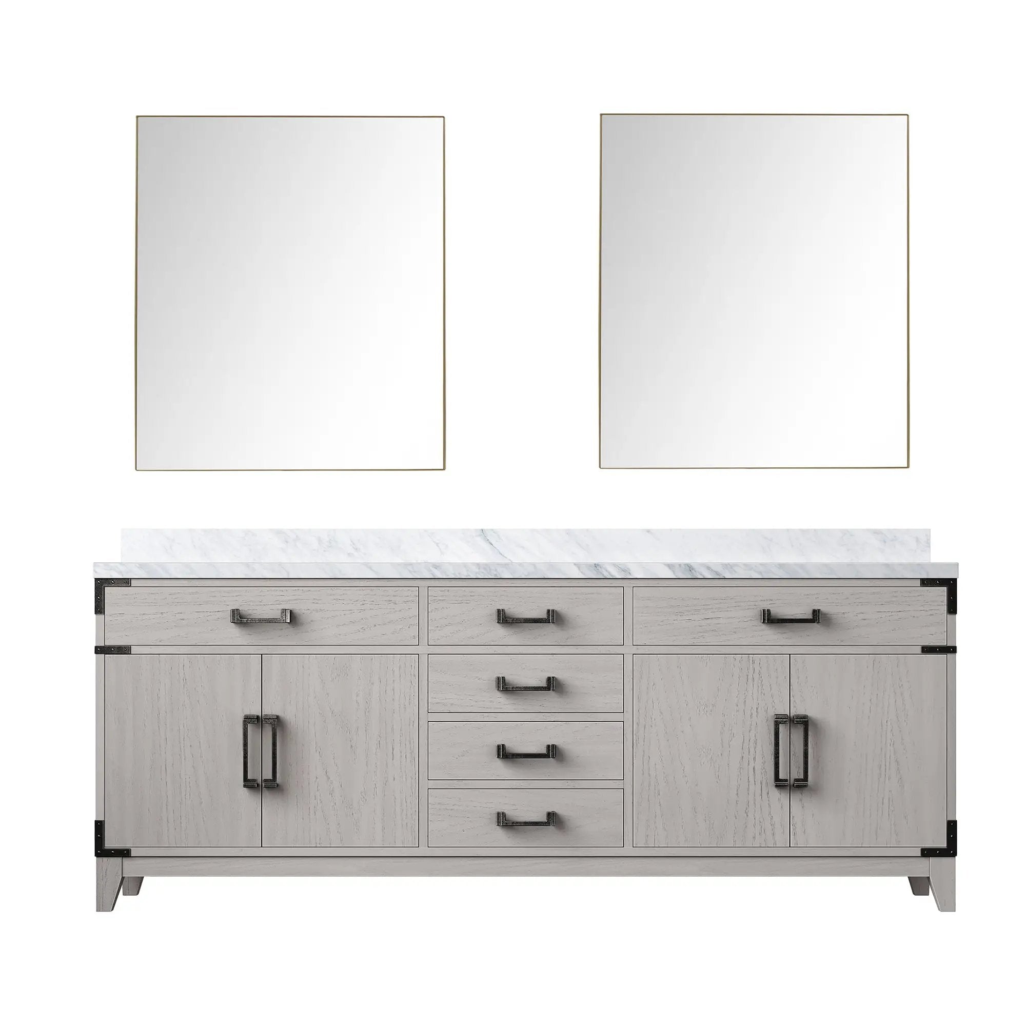 Lexora Laurel 80 in W x 22 in D Double Bath Vanity by Lexora