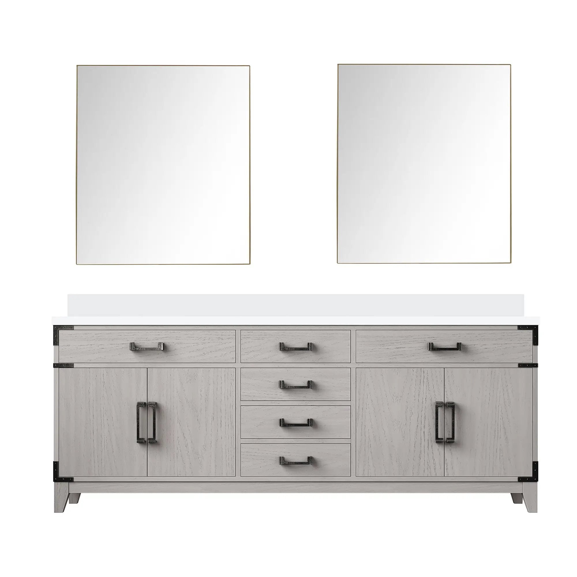Lexora Laurel 80 in W x 22 in D Double Bath Vanity by Lexora