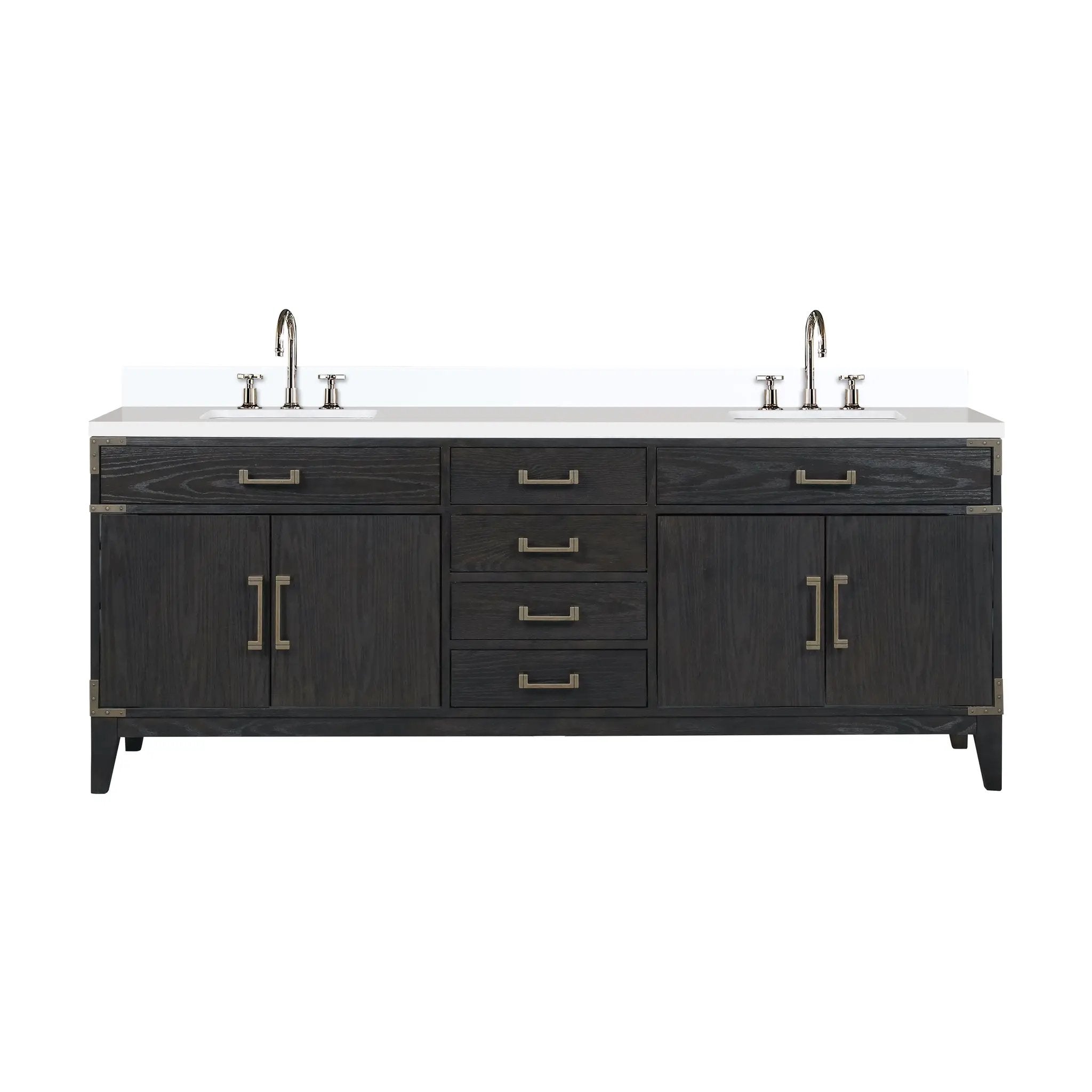 Lexora Laurel 84 in W x 22 in D Double Bath Vanity by Lexora