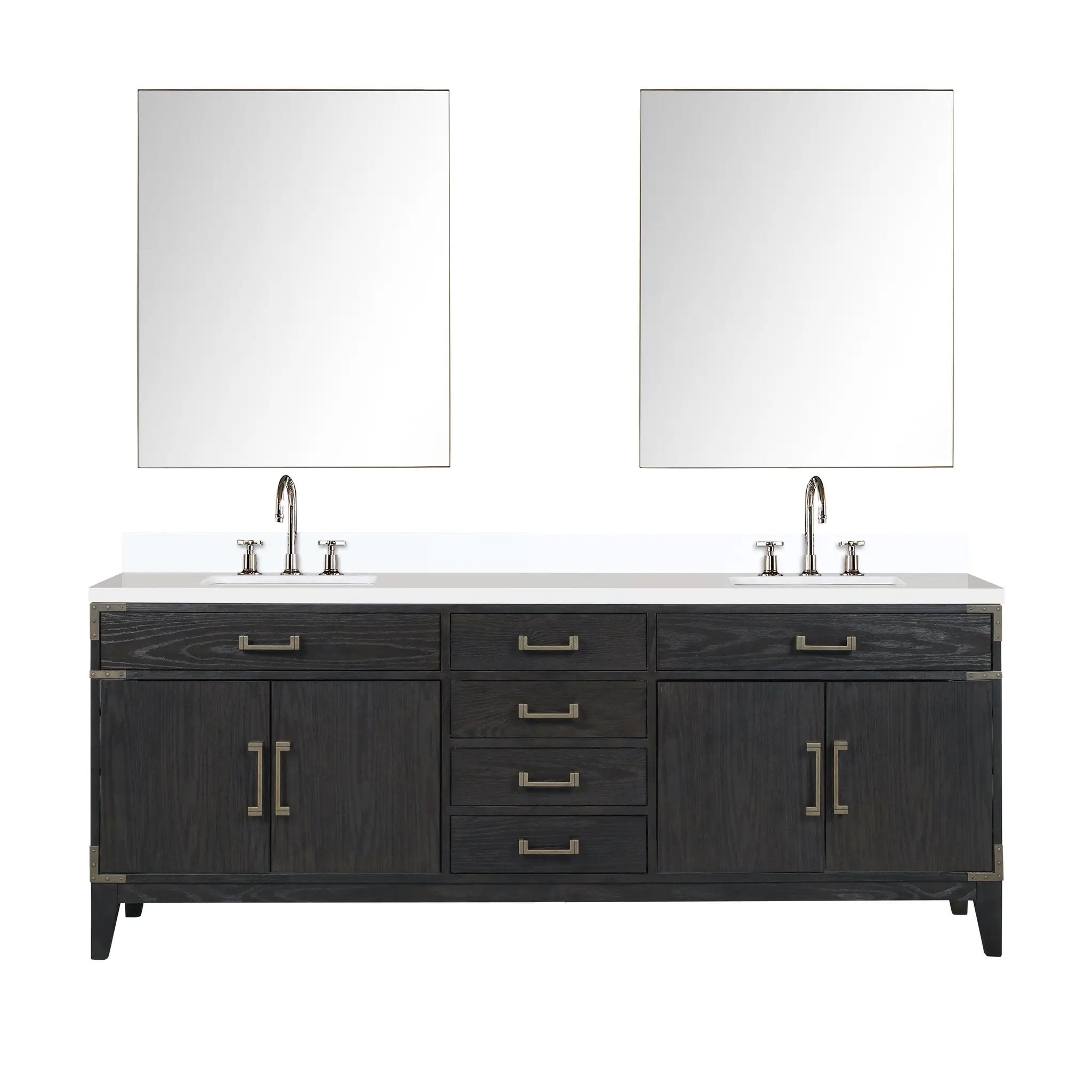 Lexora Laurel 84 in W x 22 in D Double Bath Vanity by Lexora