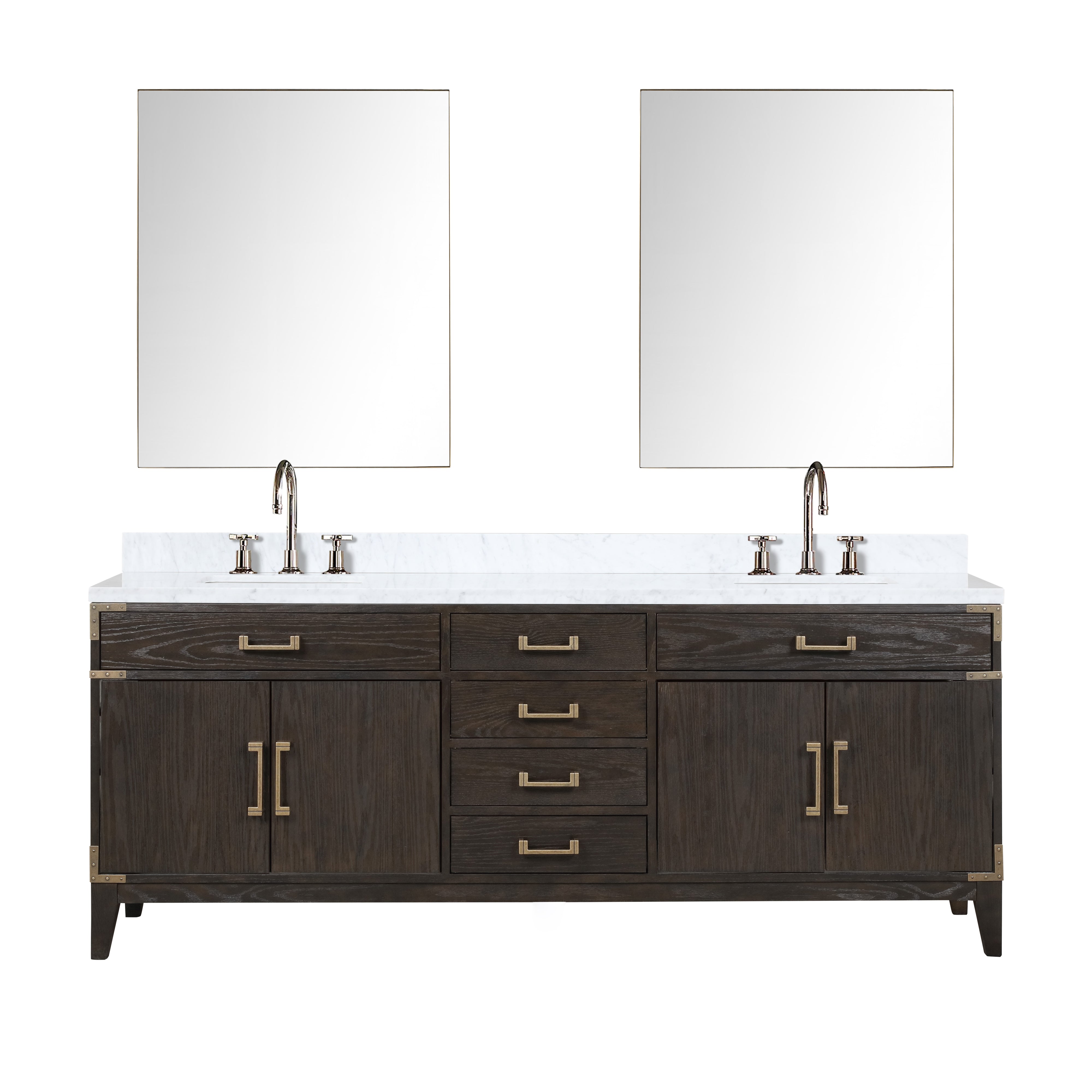 Lexora Laurel 84 in W x 22 in D Double Bath Vanity by Lexora
