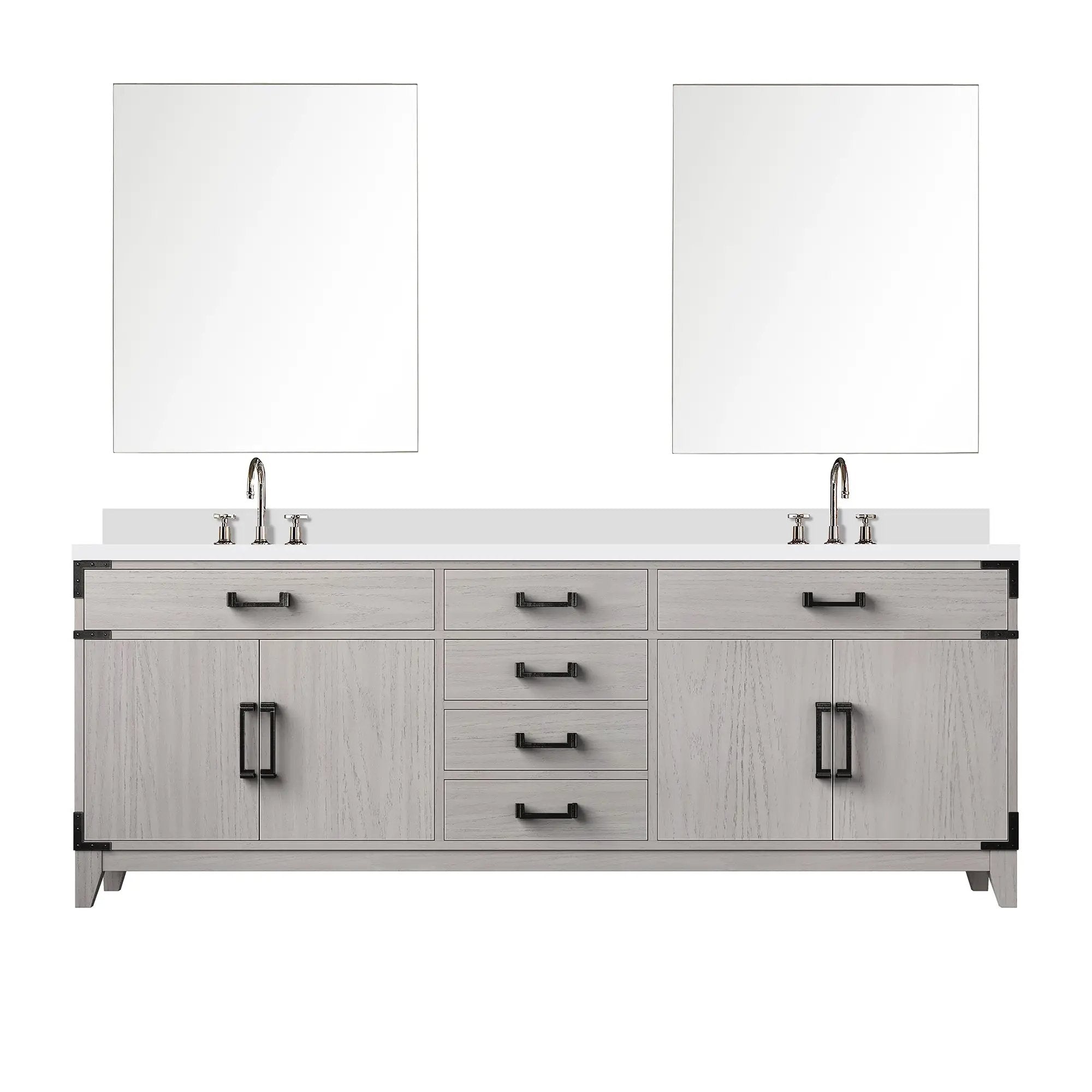 Lexora Laurel 84 in W x 22 in D Double Bath Vanity by Lexora