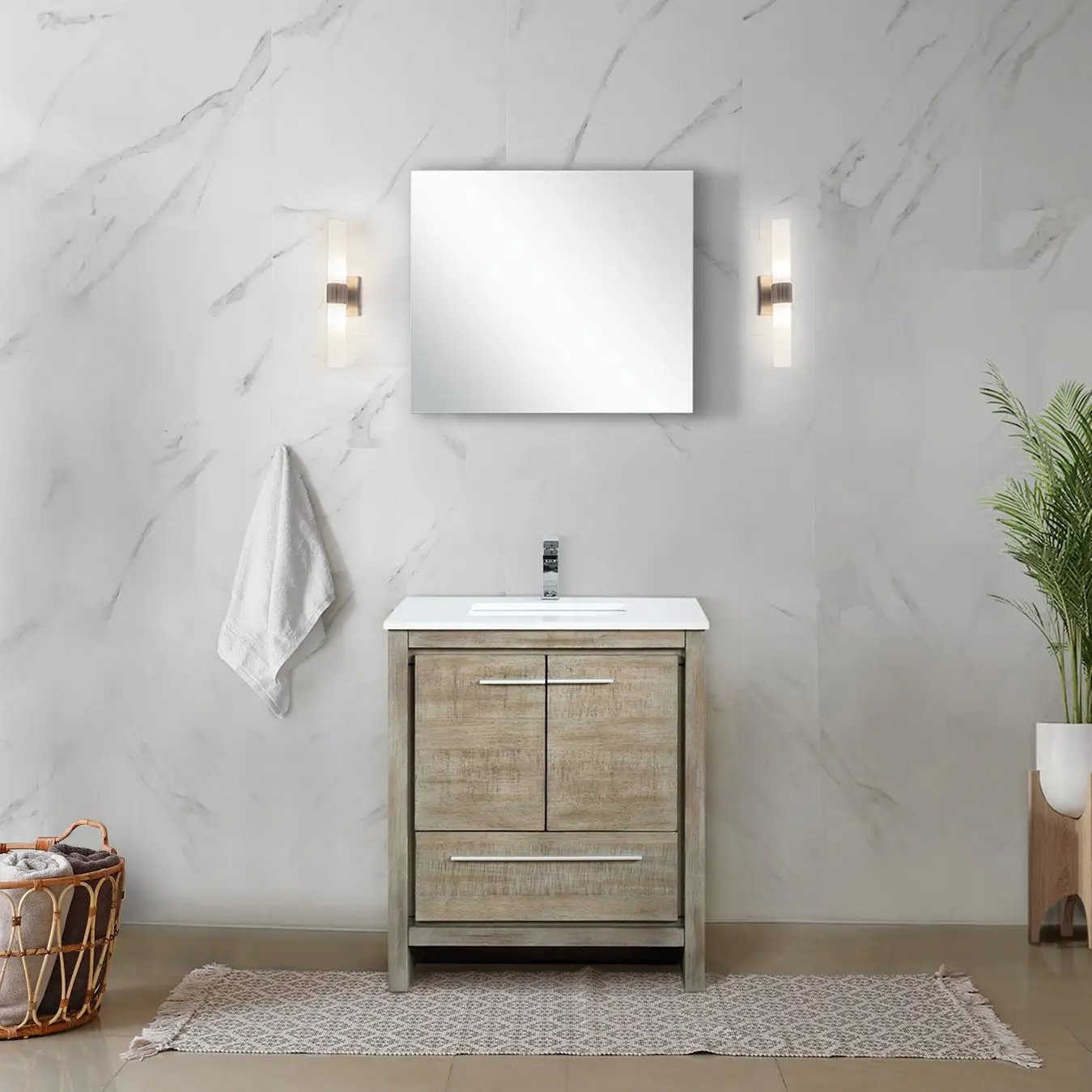 rustic acacia vanity