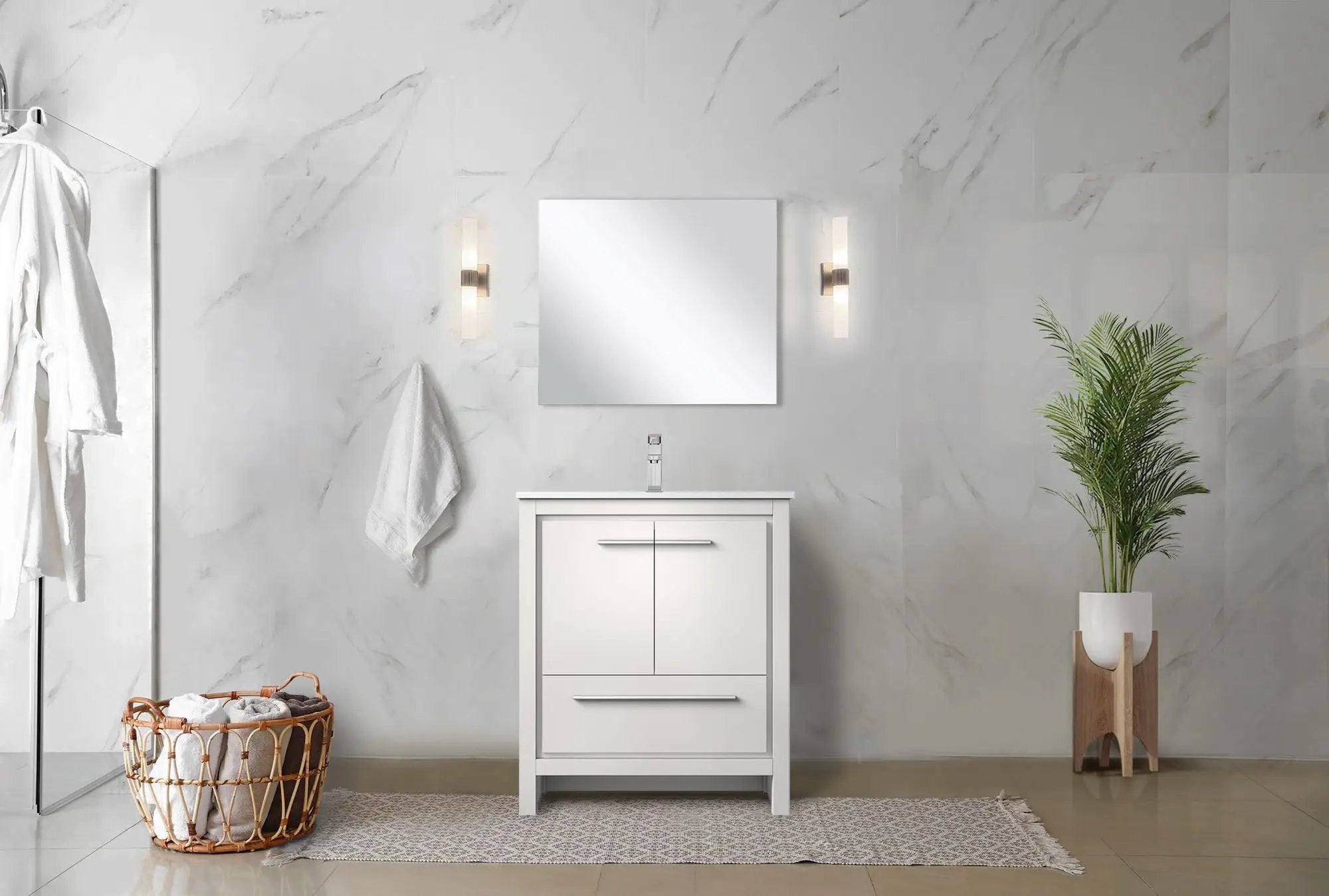 white vanity