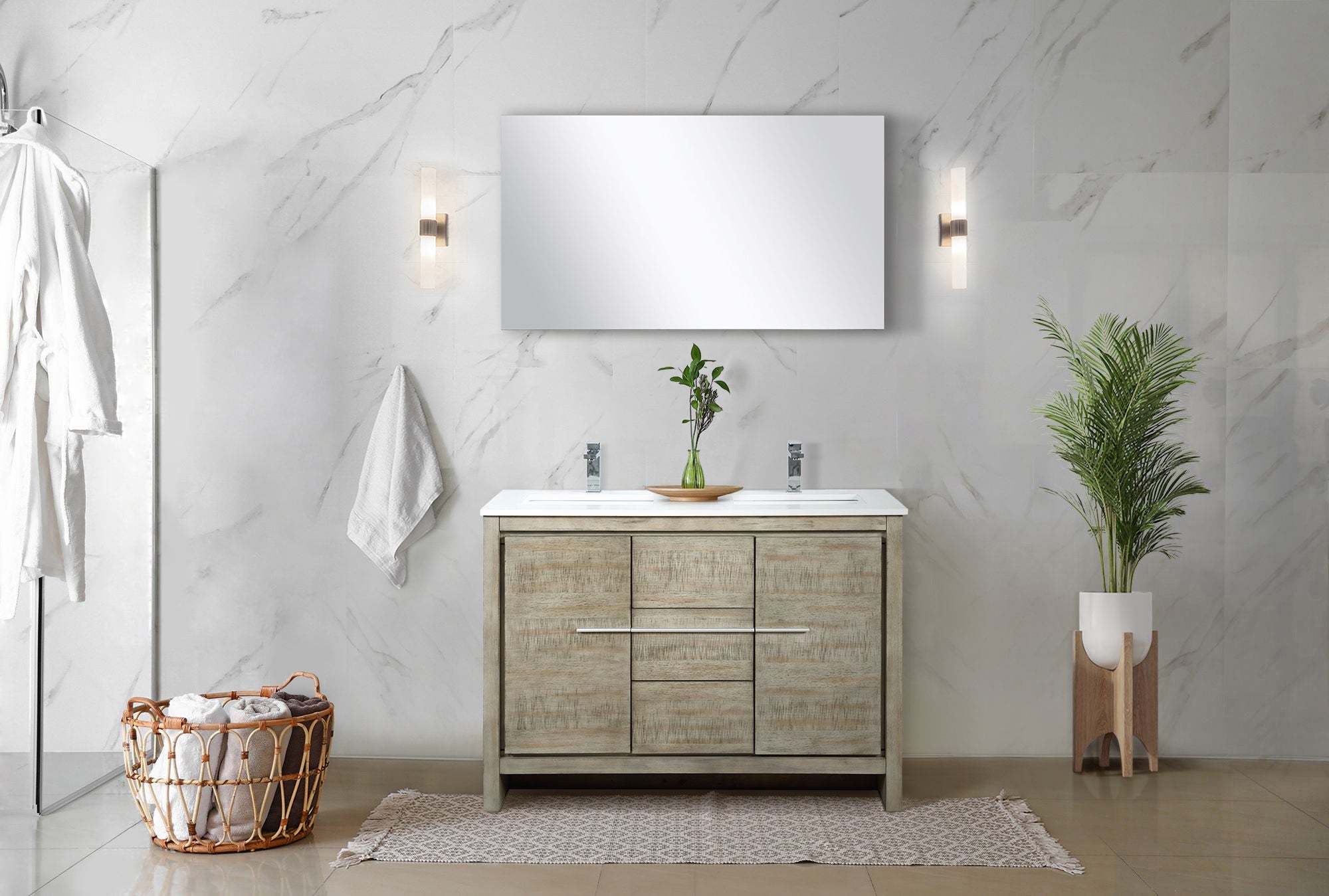rustic acacia vanity